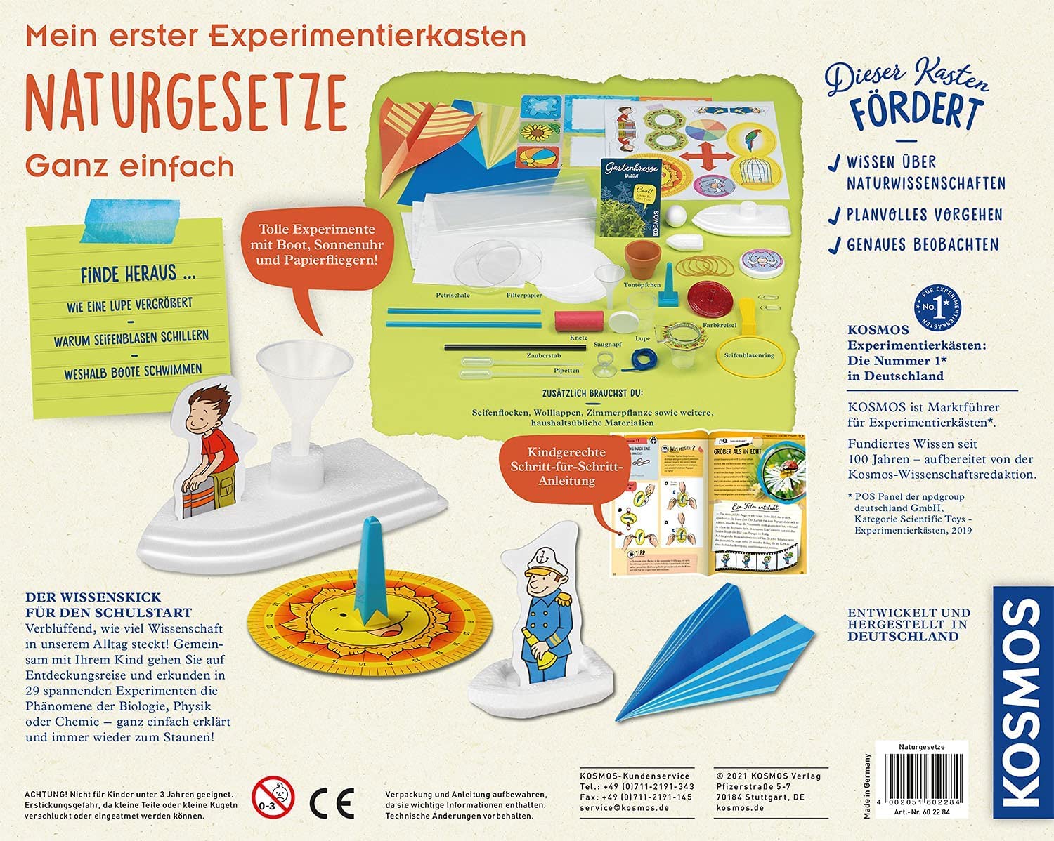 KOSMOS 602284 Mein erster Experimentierkasten Naturgesetze - ganz einfach, Spielerische Experimente für kleine Forscher, Experimentierkasten für Kinder ab 5 Jahre - Image 2