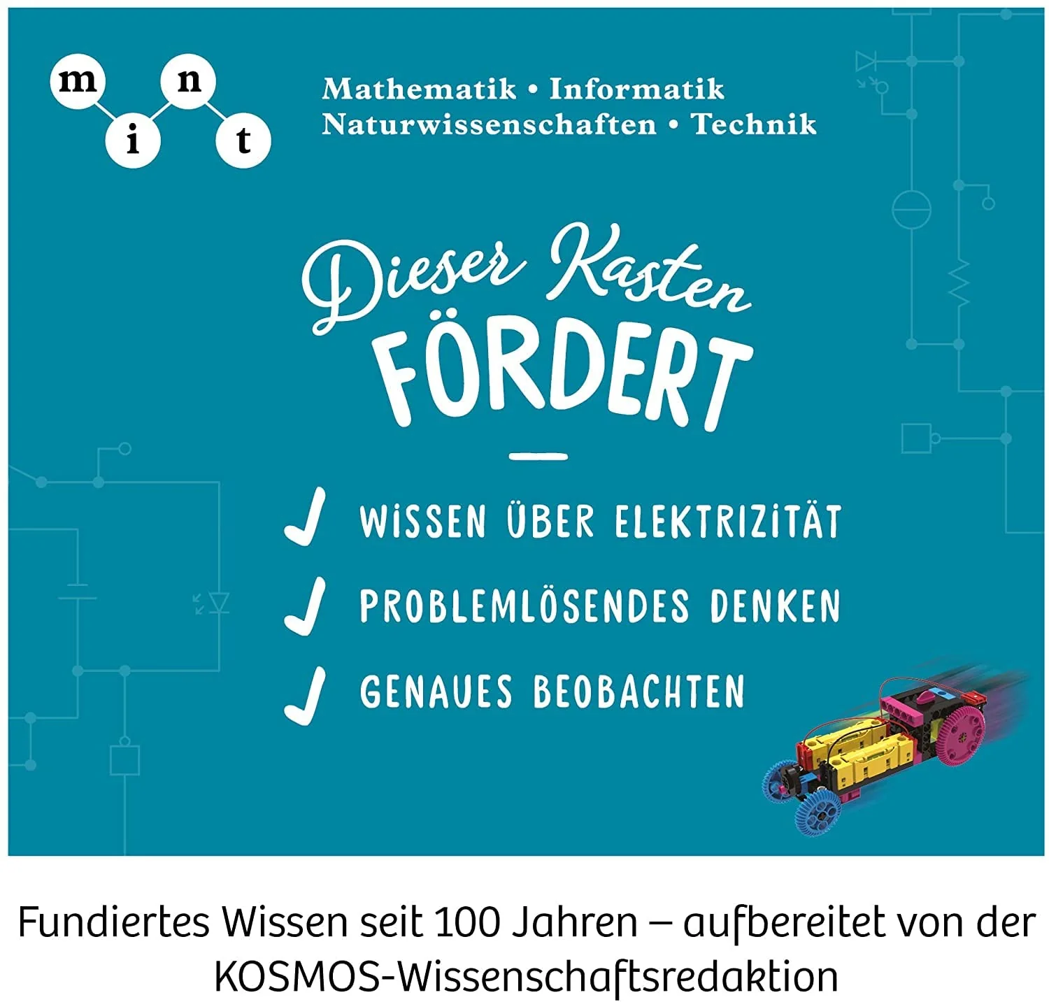 KOSMOS 620707 Electro Power – Einstieg in die Welt der Elektrizität, Amazon Exklusiv, Technik Experimentierkasten für Kinder ab 8 Jahre, Elektronik Baukasten mit 5 motorisierten Modellen - Image 2