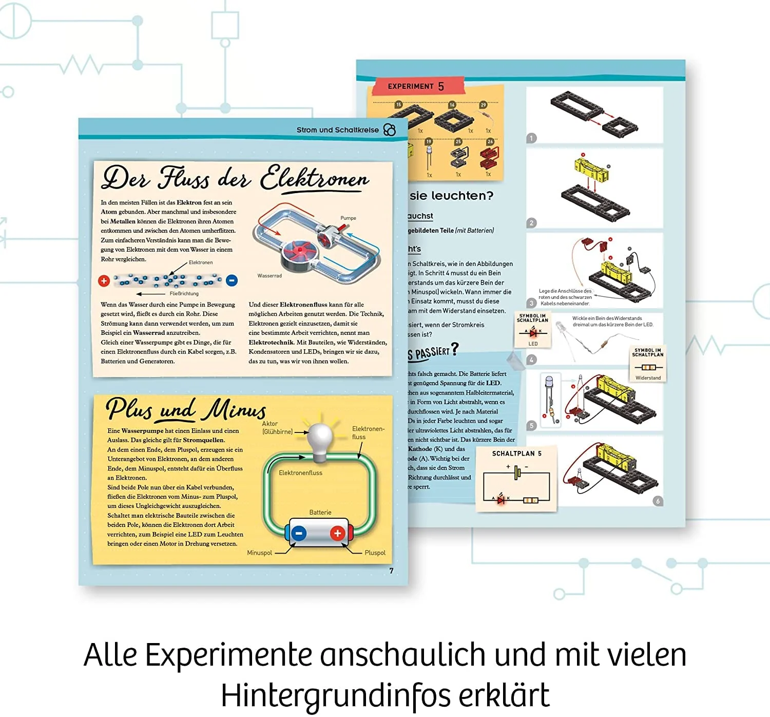 KOSMOS 620707 Electro Power – Einstieg in die Welt der Elektrizität, Amazon Exklusiv, Technik Experimentierkasten für Kinder ab 8 Jahre, Elektronik Baukasten mit 5 motorisierten Modellen - Image 4