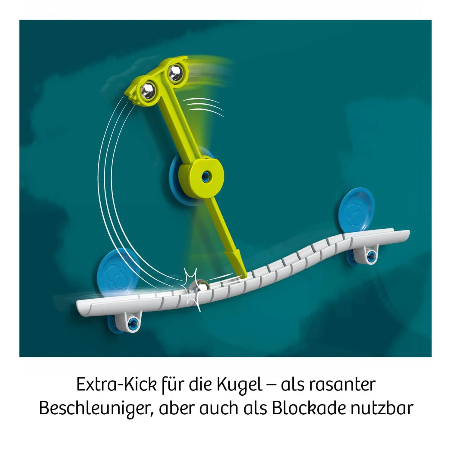 KOSMOS 621308 Gecko Run - Speed Kick-Erweiterung, Zubehör für Coole vertikale Kugelbahnen, mit zusätzliche Bahnelementen, für Kinder ab 8 Jahre - Image 7