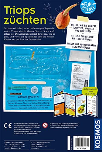 KOSMOS 637231 Fun Science - Triops züchten, Urzeitkrebse hautnah erleben, Starter-Set, Experimentierset für Einsteiger und Kinder ab 8 Jahre, Experimentierkasten - Image 6