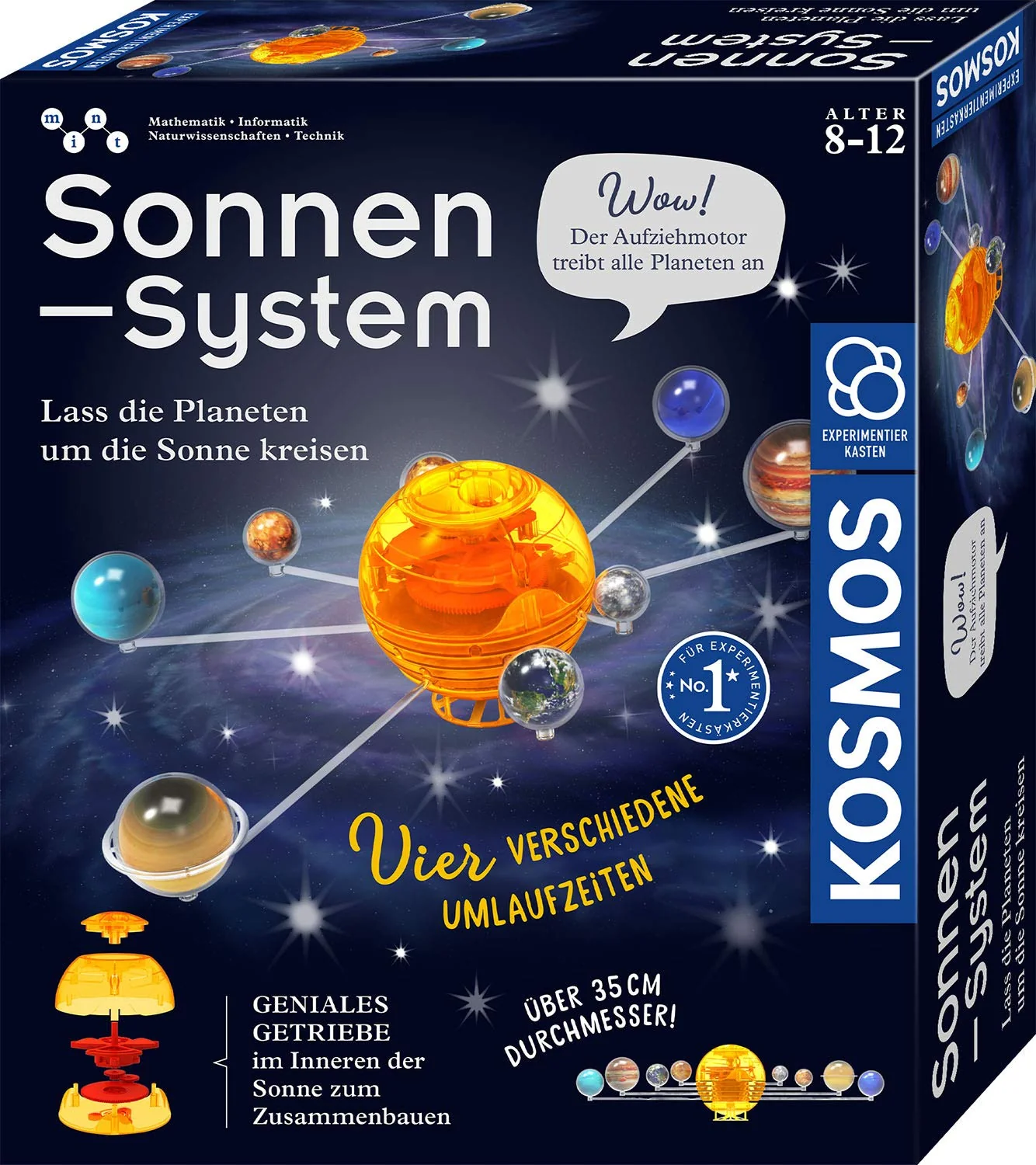 Kosmos 671532 Sonnensystem, Lass die Planeten um die Sonne kreisen, mechanisches Modell, Experimentierkasten für Kinder ab 8-12 Jahre zu Astronomie, Weltall