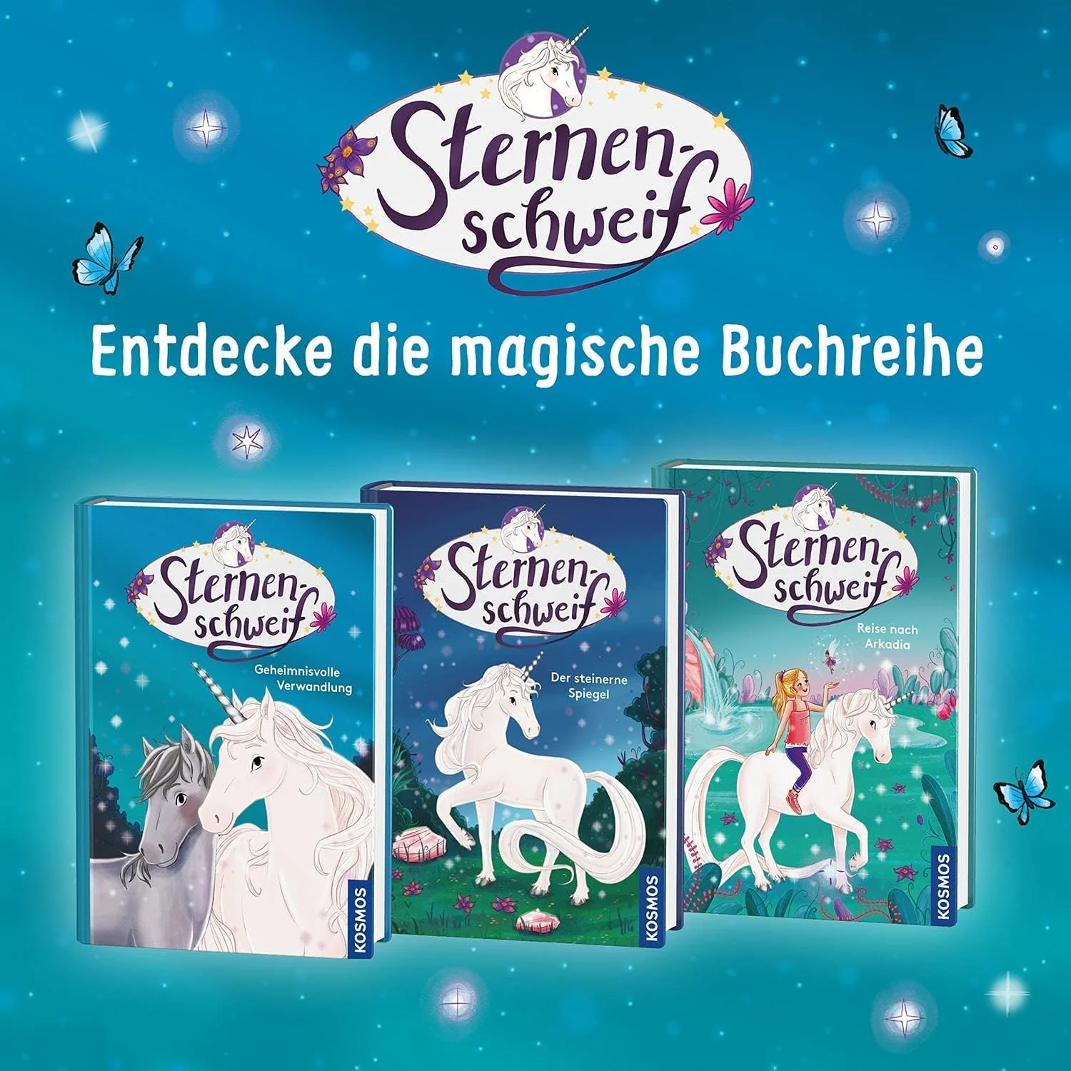 KOSMOS 682279 Story Puzzle Sternenschweif Das verschwundene Einhorn, 150 Teile, leuchtet im Dunkeln, mit exklusiver Kurzgeschichte, Lesen, Puzzeln, Rätsel lösen, Spielspaß für Kinder ab 7 Jahre - Image 2