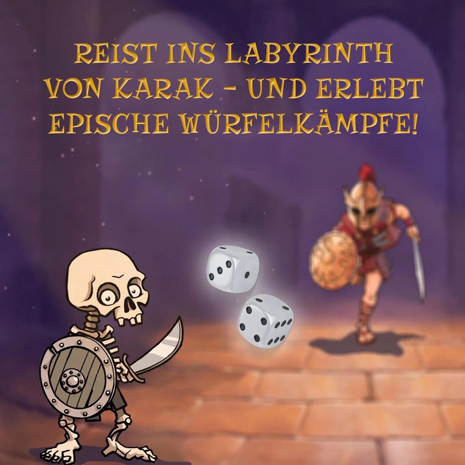 Kosmos 682286 Karak - Das Abenteuer beginnt, spannendes Kinderspiel ab 7 Jahre für 2-5 Personen, Fantasy Abenteuer Spiel, Brettspiel mit Würfeln, deutsche Anleitung, Grey - Image 4