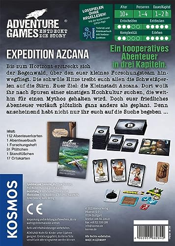 KOSMOS 682842 Adventure Games - Expedition Azcana, Entdeckt die Story, Spannendes Abenteuerspiel, Kooperatives Gesellschaftsspiel, ab 10 Jahre, für 1 bis 4 Personen - Image 7