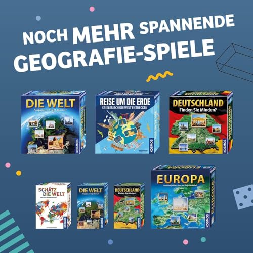 Kosmos 682866 Schätz die Welt, Wer Wird Wett-Weltmeister? Geografie-Spiel über die Länder der Erde, ab 10 Jahre, für 2 - 5 Personen, Gesellschaftsspiel Multicolor - Image 2