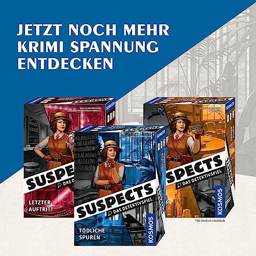 Kosmos 682897 Suspects - Tödliche Spuren, Das Detektivspiel, Krimispiel, Gesellschaftsspiel als Krimi zum Ermitteln, Mord-Fall lösen ab 12 Jahren für 1-5 Personen - Image 3