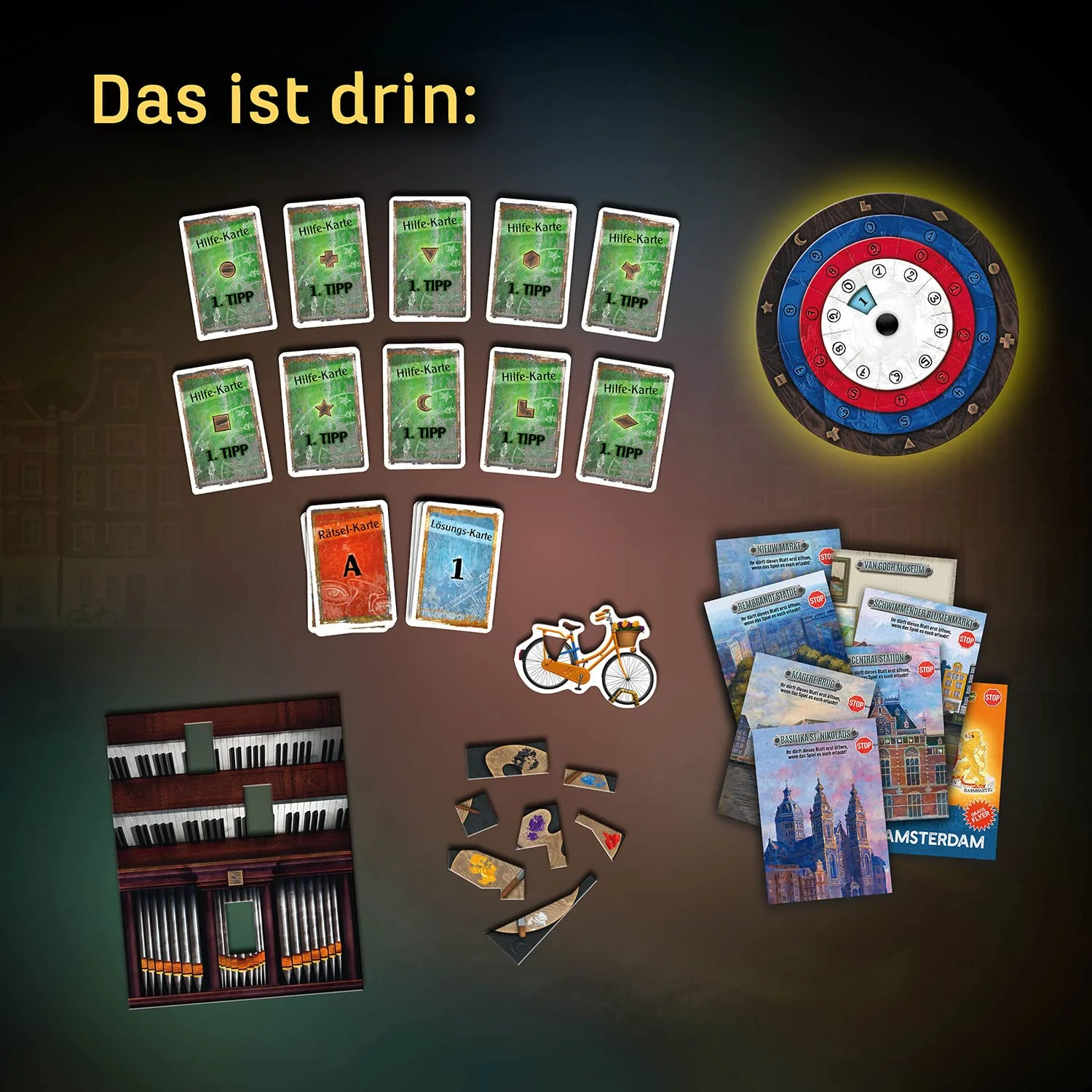 KOSMOS 683696 EXIT - Das Spiel - Die Jagd durch Amsterdam, Level: Fortgeschrittene, Escape Room Spiel, EXIT Game für 1-4 Spieler ab 12 Jahre, EIN einmaliges Gesellschaftsspiel - Image 7