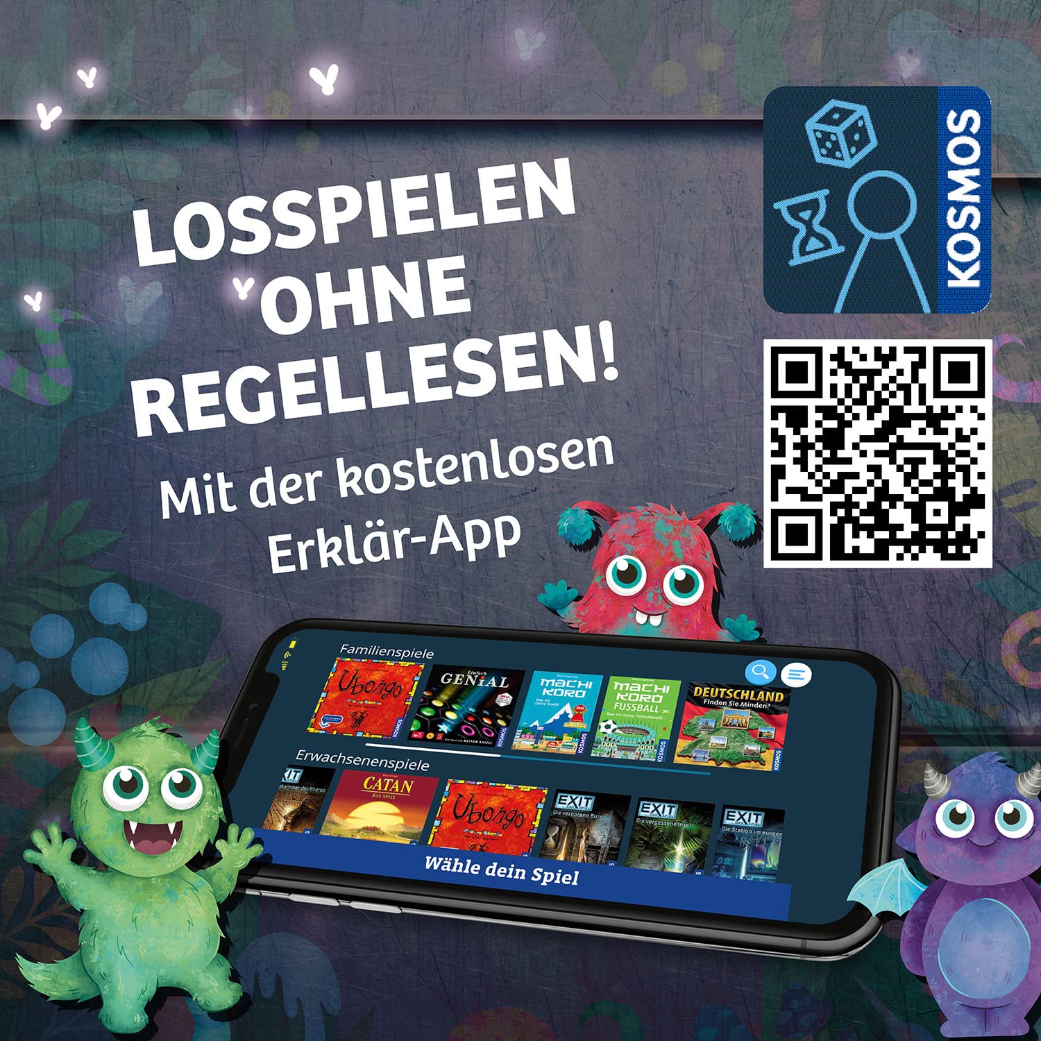 KOSMOS 683733 EXIT® - Das Spiel Kids - Monstermäßiger Rätselspaß, Rätselspiel ab 5 Jahre für 1-4 Kinder, mehrfach spielbar, Escape Room Spiel, EXIT Game, Kinderspiel - Image 2