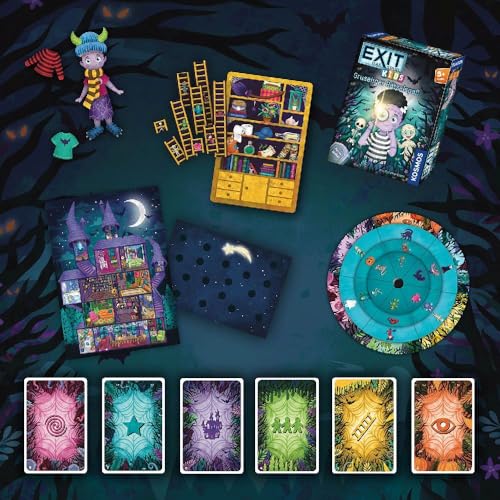 KOSMOS 684280 EXIT® - Das Spiel Kids - Gruseliger Rätselspaß, Rätselspiel ab 5 Jahre für 1-4 Kinder, mehrfach spielbar, Escape Room Spiel, Exit Game, Halloween Spiel, Kinderspiel - Image 5