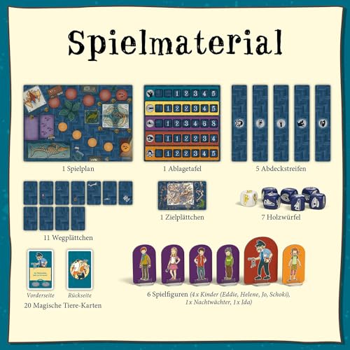 KOSMOS 684334 Die Schule der magischen Tiere - Zutritt verboten! Brettspiel für Kinder ab 6 Jahren, 1-6 Personen, kooperativ Gesellschaftsspiel, Würfelspiel - Image 4