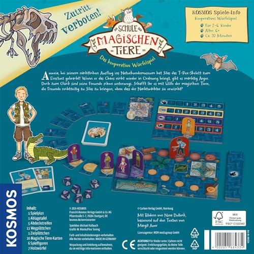 KOSMOS 684334 Die Schule der magischen Tiere - Zutritt verboten! Brettspiel für Kinder ab 6 Jahren, 1-6 Personen, kooperativ Gesellschaftsspiel, Würfelspiel - Image 6