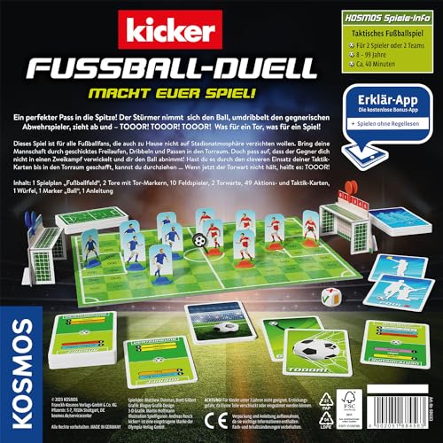 KOSMOS 684563 Kicker Fußball Duell - Macht euer Spiel! Taktisches Fussball Brettspiel für 2 Personen mit den Fussballprofis vom Kicker Magazin, ideal als Fußball Geschenk für Kinder ab 8 Jahren - Image 6