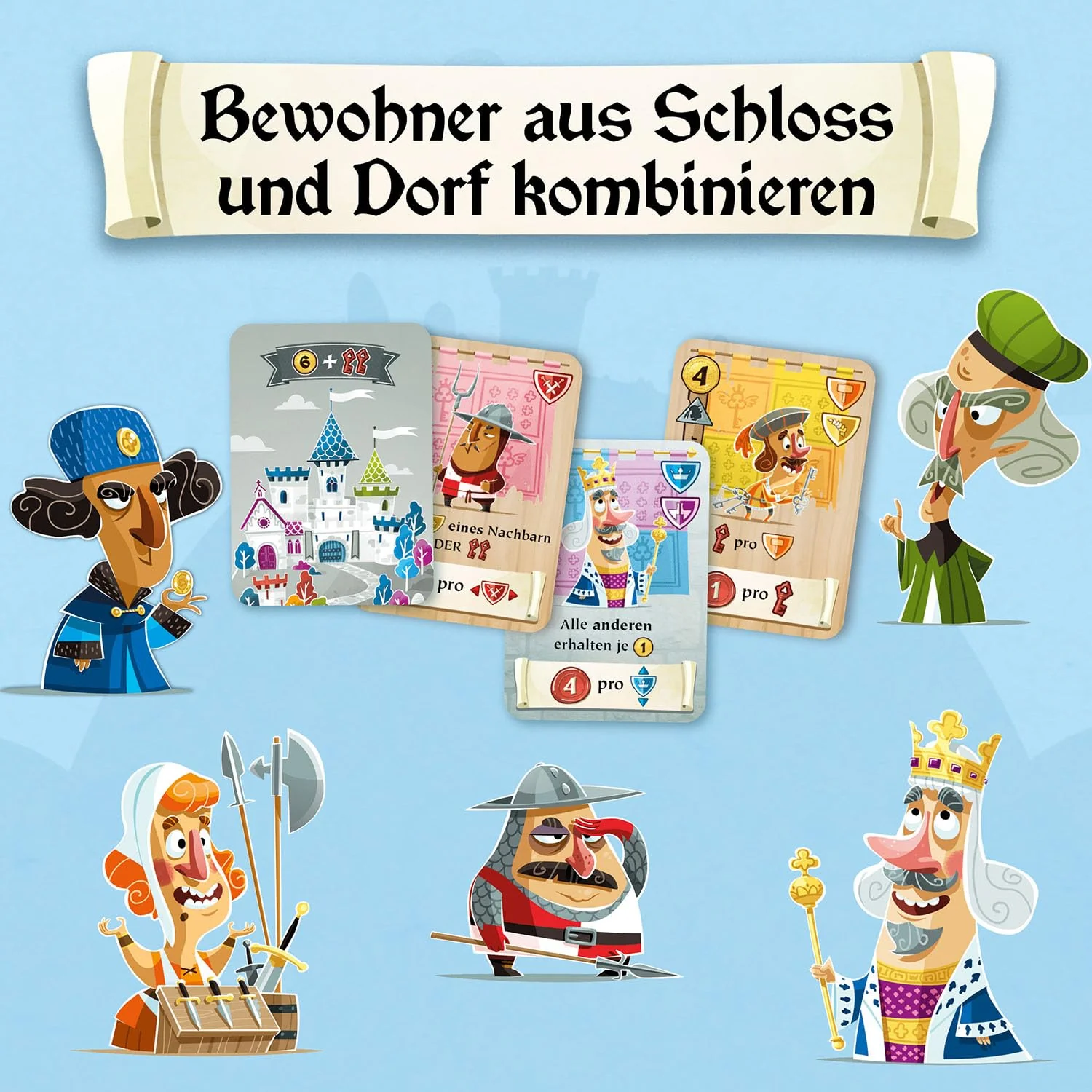 Kosmos 685393 Castle Combo, Deutsche Ausgabe, Kartenspiel für 2-5 Personen ab 10 Jahren, Taktisches und schnelles Spiel mit hohem Wiederspielreiz - Image 3