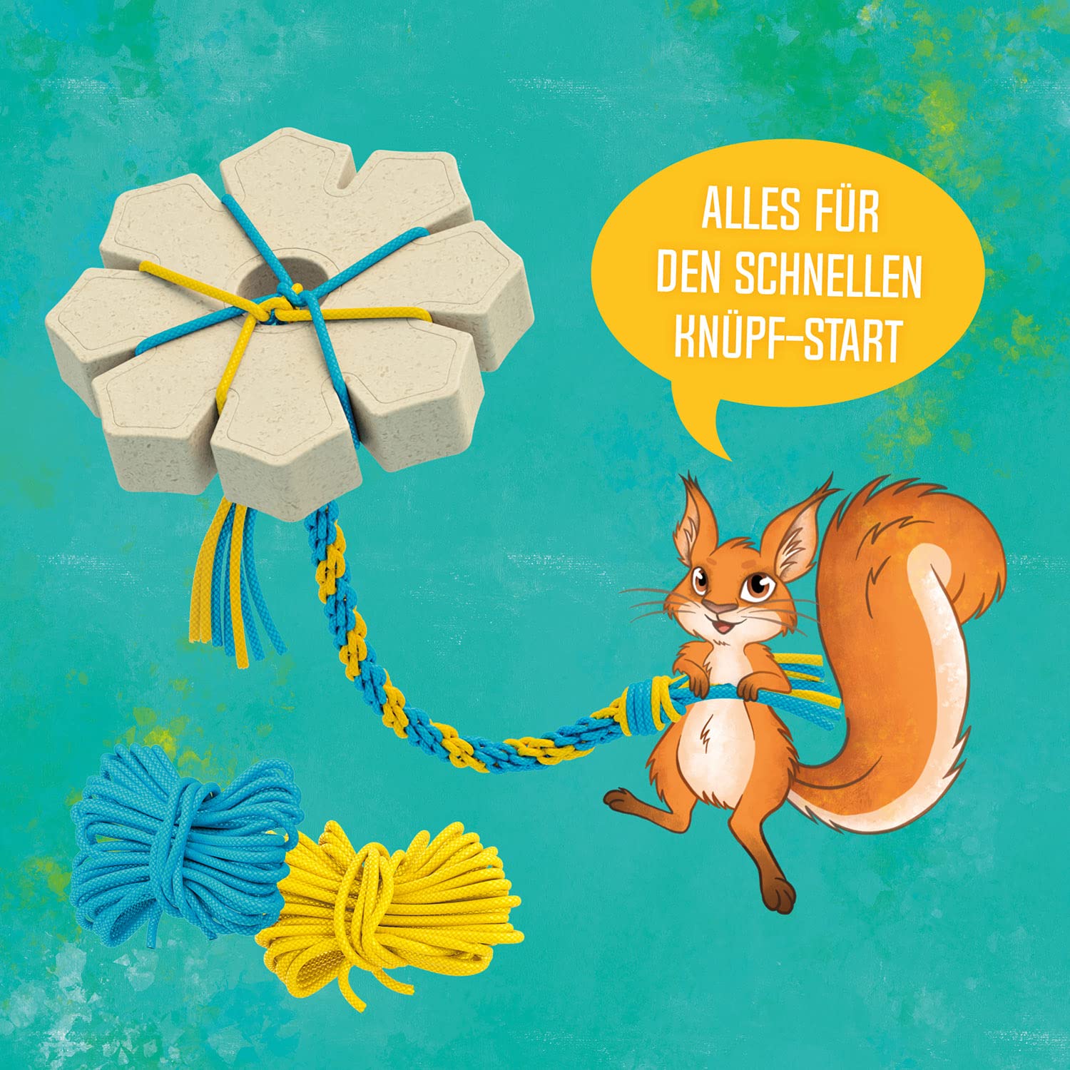 KOSMOS 712594 Knüpfstern, Bastel-Set für Kordeln, für Kinder ab 4 Jahre, als Freundschaftsarmbänder, Deko, Haarband, Schnürsenkel, Schmuck, kreative Basteleien, DIY, Geschenk, Spielzeug - Image 3