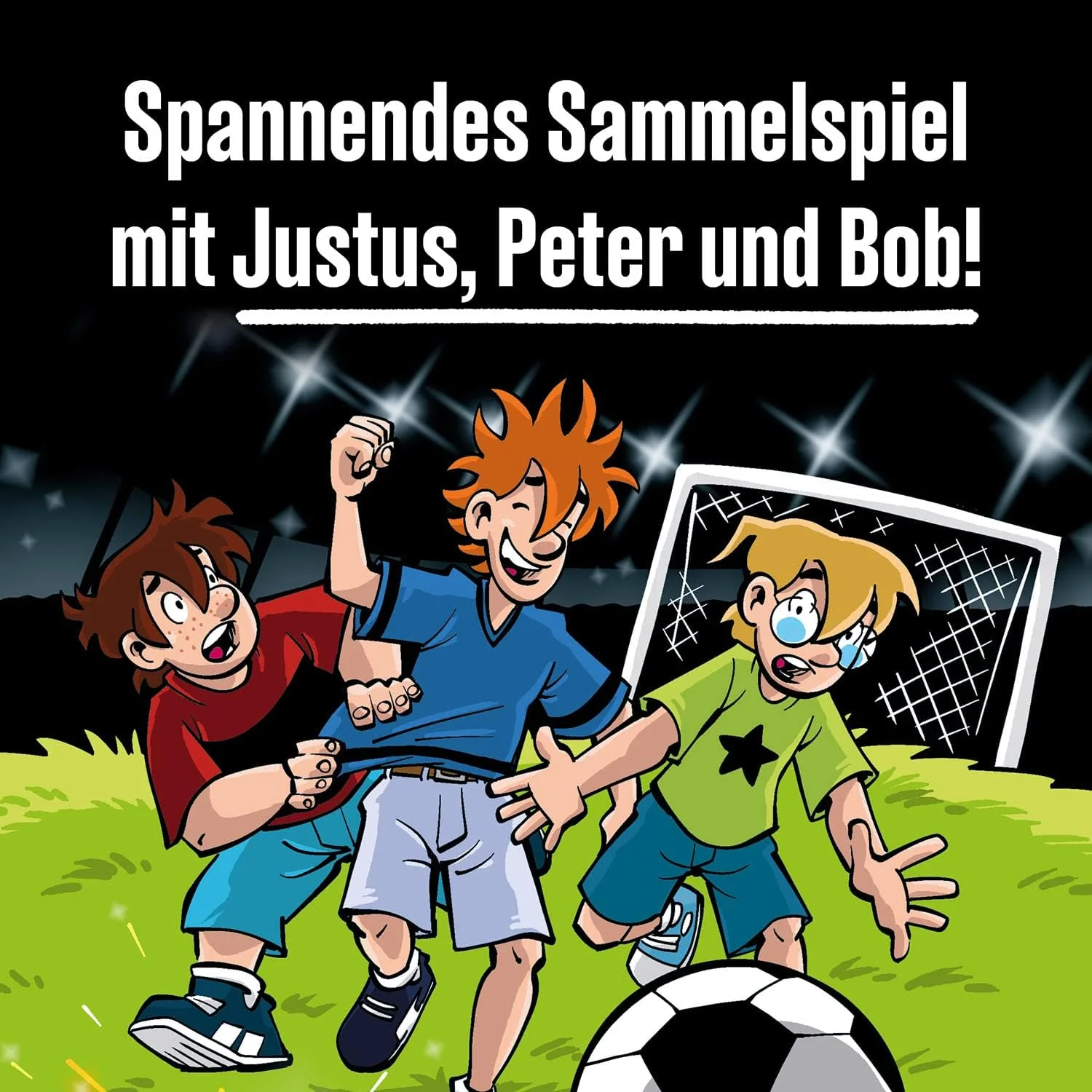 KOSMOS 741808 Die drei ??? Kids Fußball-Alarm, Kartenspiel für 2-4 Spieler ab 8 Jahren, Detektiv Kinderspiel, Die drei Fragezeichen, Fussball Kartenspiel - Image 2