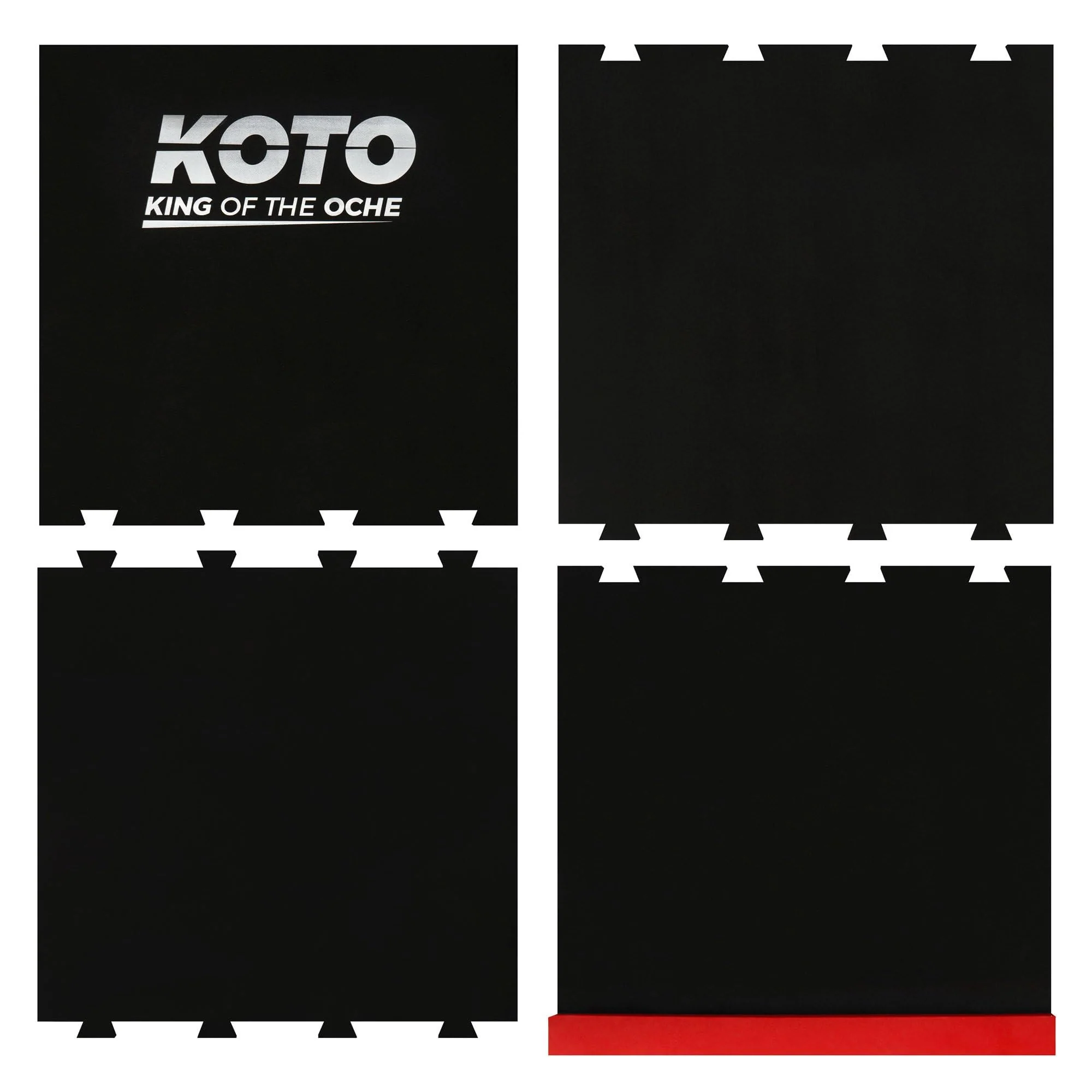 KOTO - Dartteppich Puzzle Dartmatte Rot, 237 x 60 cm, Oche für Dartspielen, Schaum Dartmatte für Anfänger & Profis - Image 5
