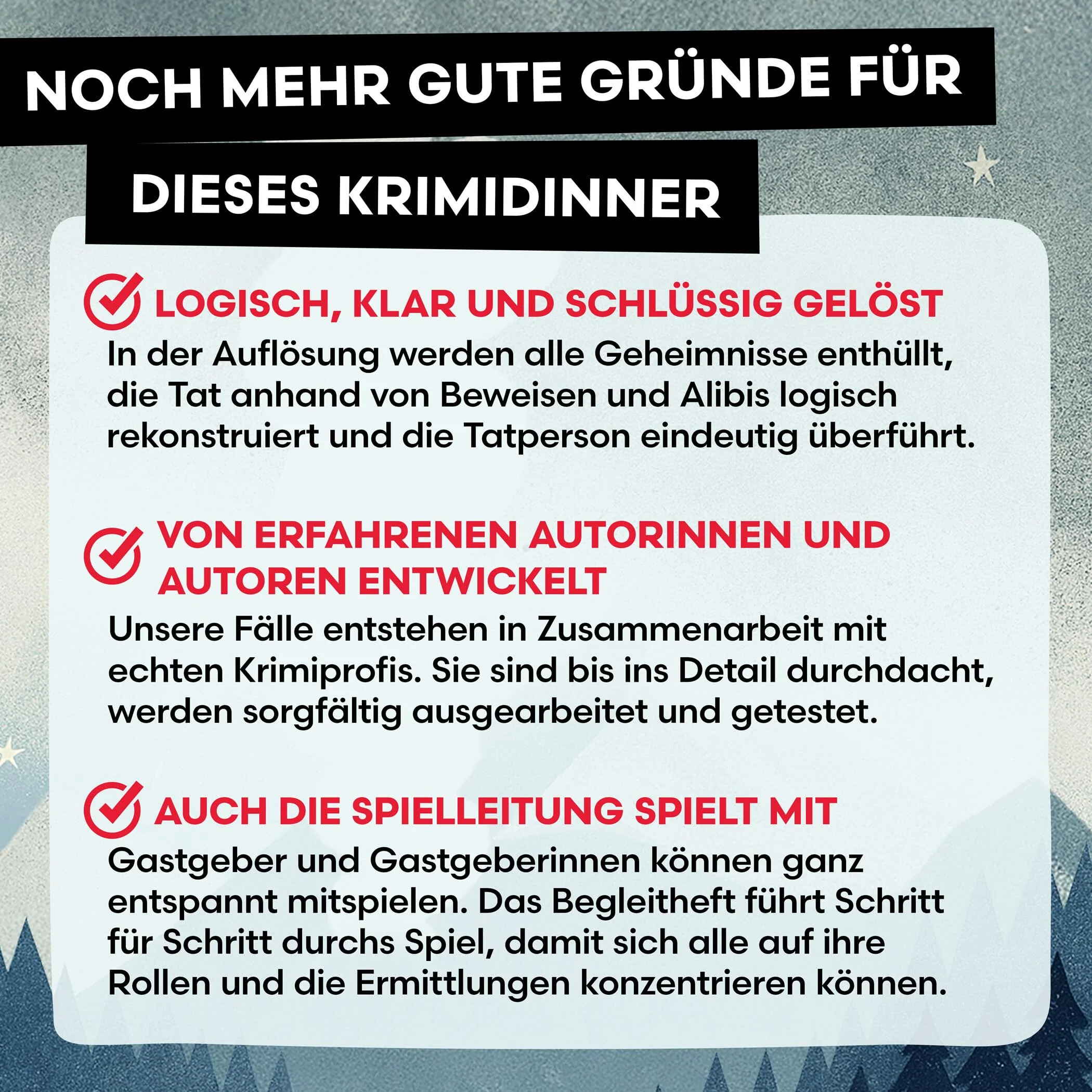 Krimidinner für Zuhause - 6 bis 8 Personen - Mord im Berg-Express - Das spannende Krimispiel ab 16 Jahren - Das unterhaltsame Krimi Dinner Spiel für Erwachsene - Für eine mörderisch Gute Dinnerparty - Image 2