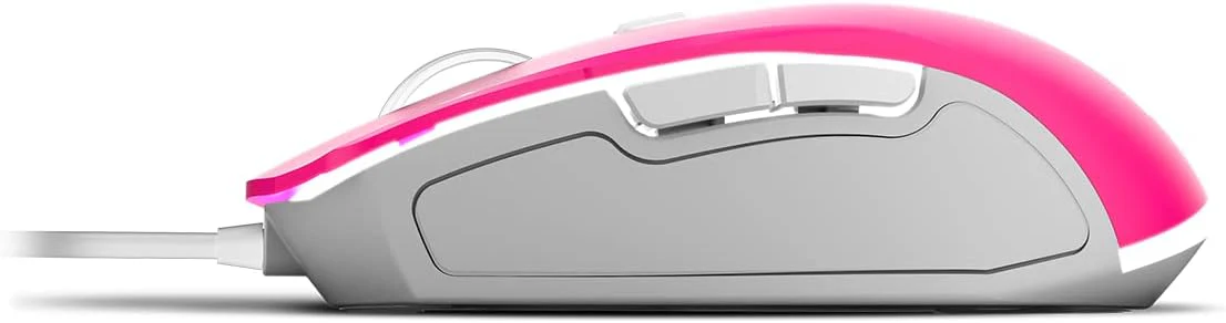 KROM Maus und -Mausunterlage Barbie Edition Kandy - Weiße LED-Membrantastatur, Maus optischem Sensor 6400 DPI, Mause-Matte hat eine Gummibasis, Italienisch Layout, pink - Image 17