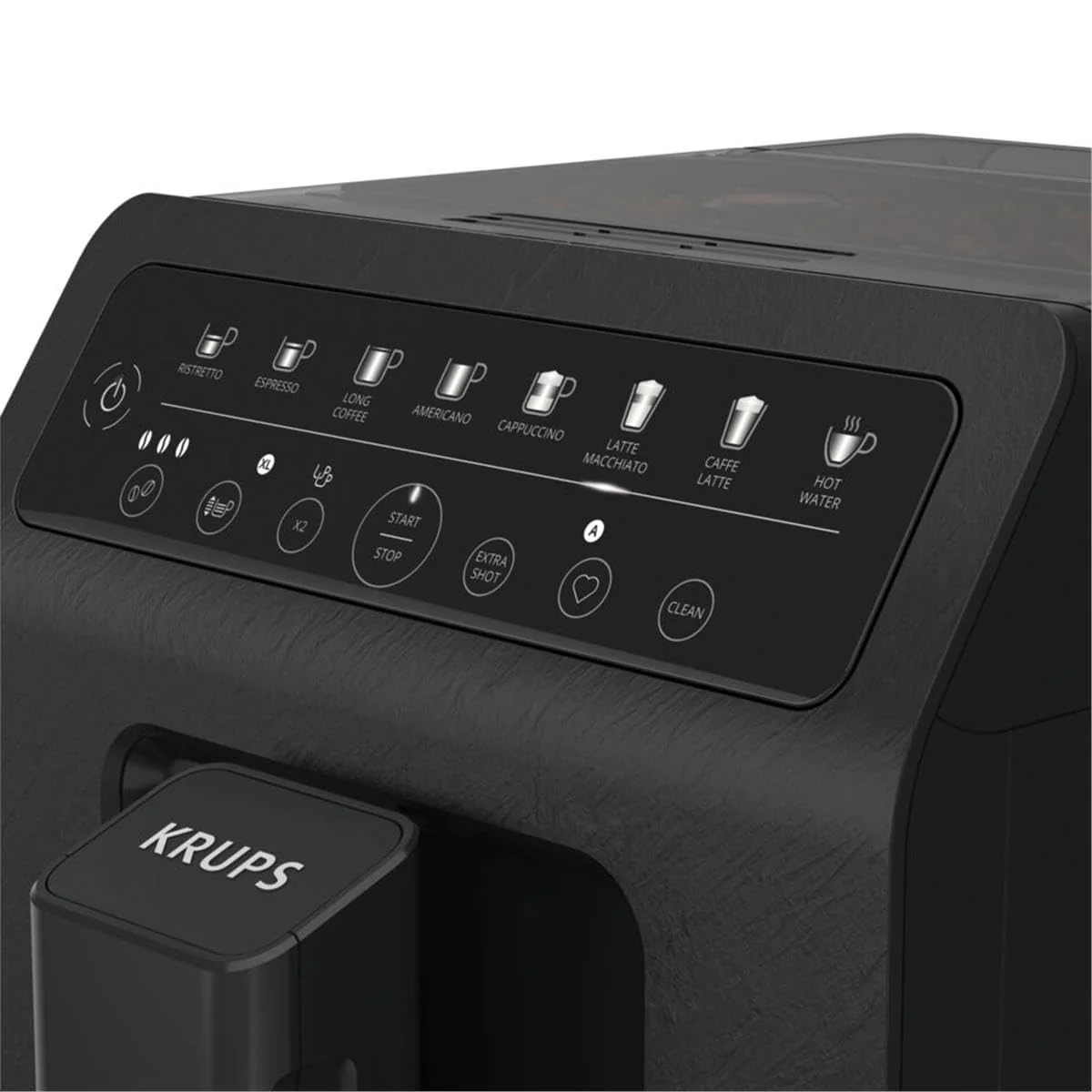 Krups EA897B Evidence ECOdesign Kaffeevollautomat, automatische Espresso & Cappuccino-Funktion, Quattro Force Technologie, One-Touch Tassen mit Milch, 8 Voreinstellungen, Milchsystem, 1450W - Image 4
