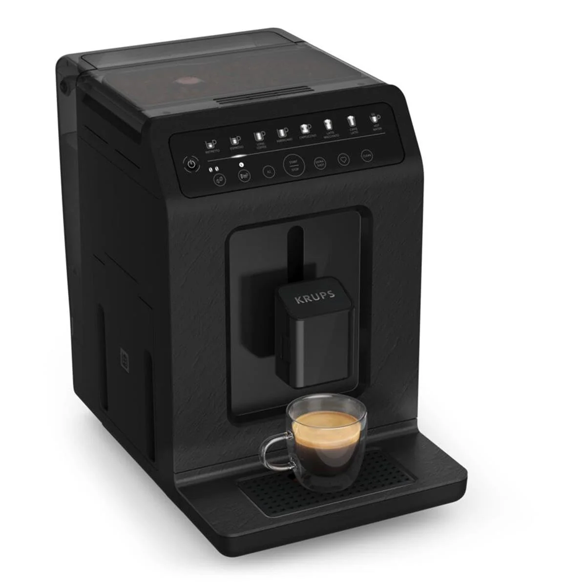 Krups EA897B Evidence ECOdesign Kaffeevollautomat, automatische Espresso & Cappuccino-Funktion, Quattro Force Technologie, One-Touch Tassen mit Milch, 8 Voreinstellungen, Milchsystem, 1450W - Image 6