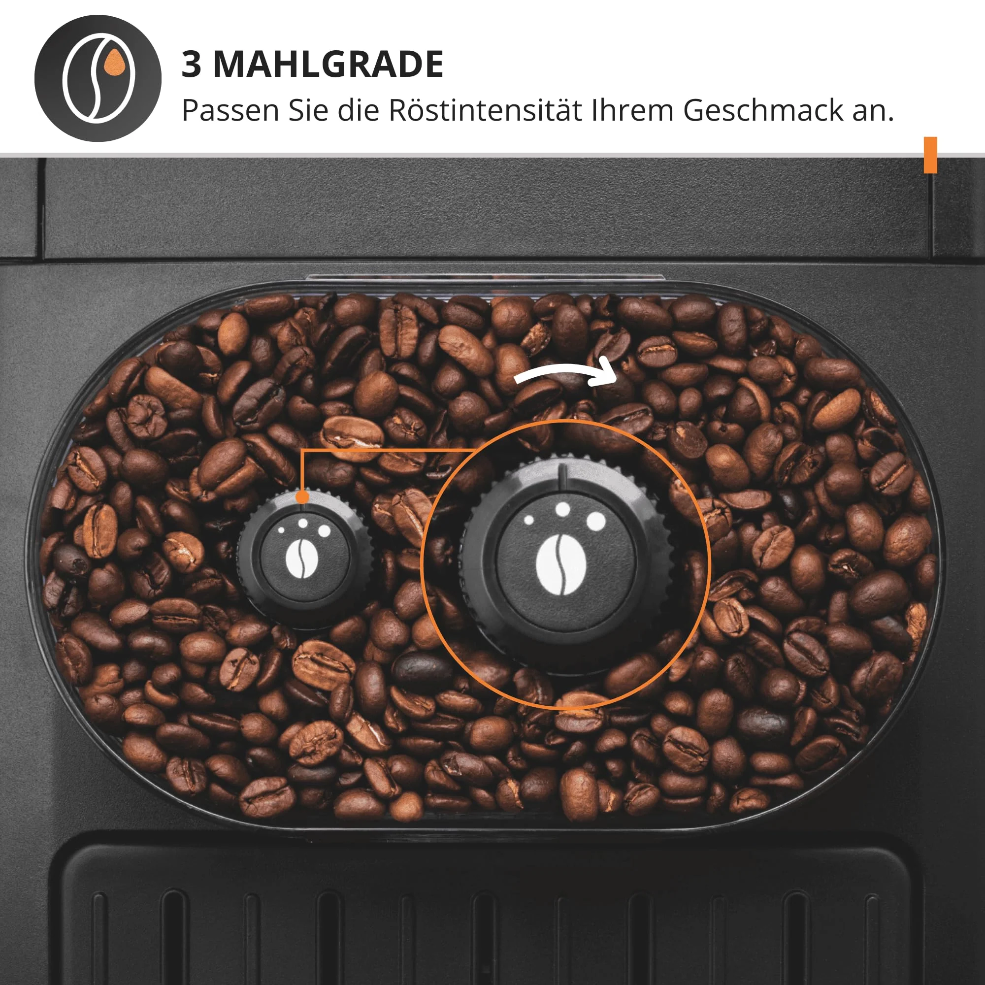 Krups Essential Kaffeevollautomat mit Milchschlauch, 2-Tassen-Funktion, LCD-Display, Einfache Reinigung, Kaffeemaschine, TÜV-Siegel, Schwarz, EA816031 - Image 7