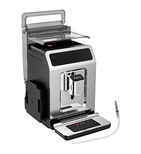 Krups Evidence Plus Kaffeevollautomat mit Milchschlauch, 19 Getränke, 2-Tassen-Funktion, Farbdisplay, Kaffeemaschine, TÜV-Siegel, Silber, EA894T10, Titanium-metallic - Image 4