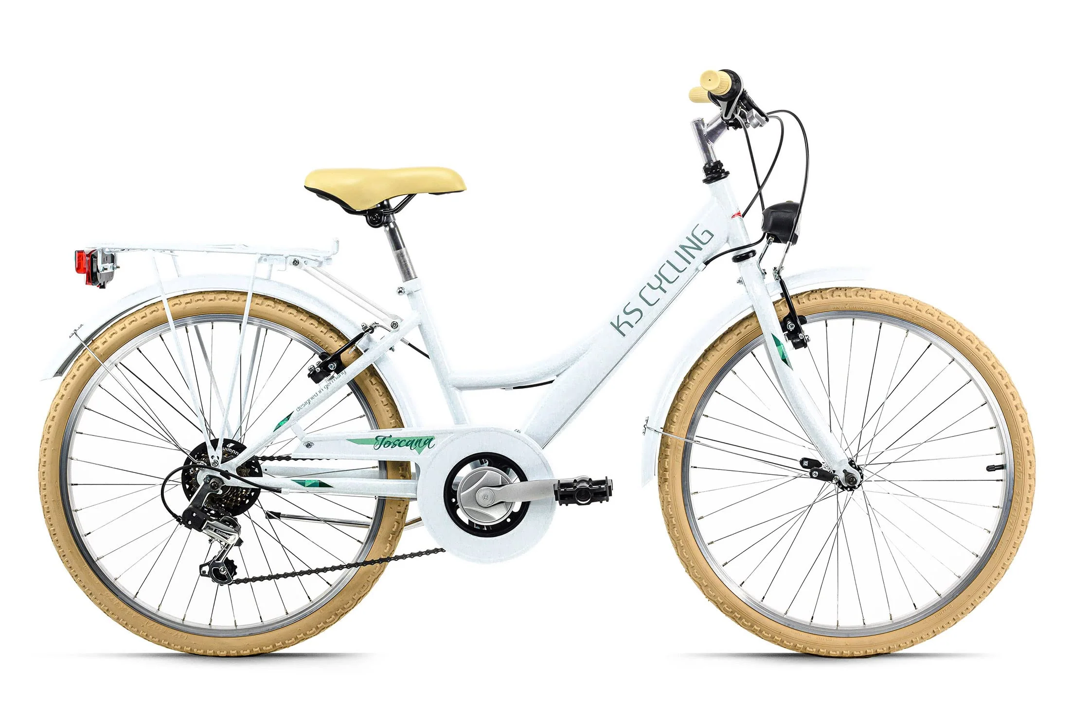 KS Cycling Kinderfahrrad 24'' Toscana weiß 6 Gänge RH 36 cm - Image 6
