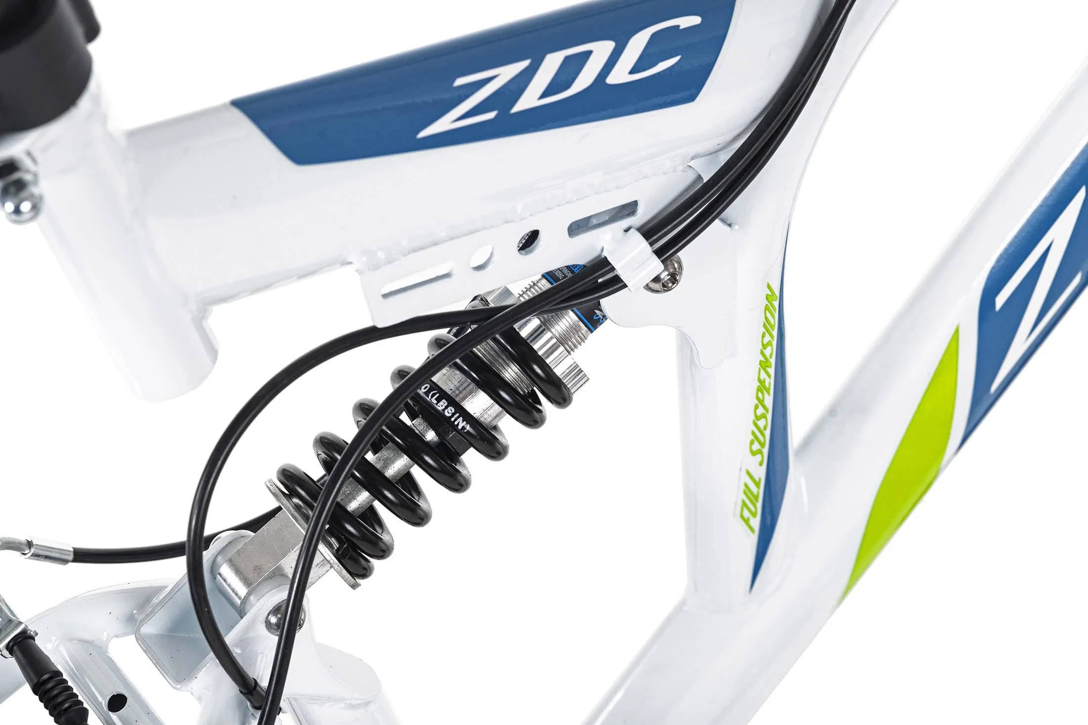 KS Cycling Mountainbike ATB Fully 26" Zodiac weiß-grün RH 48 cm - Image 4