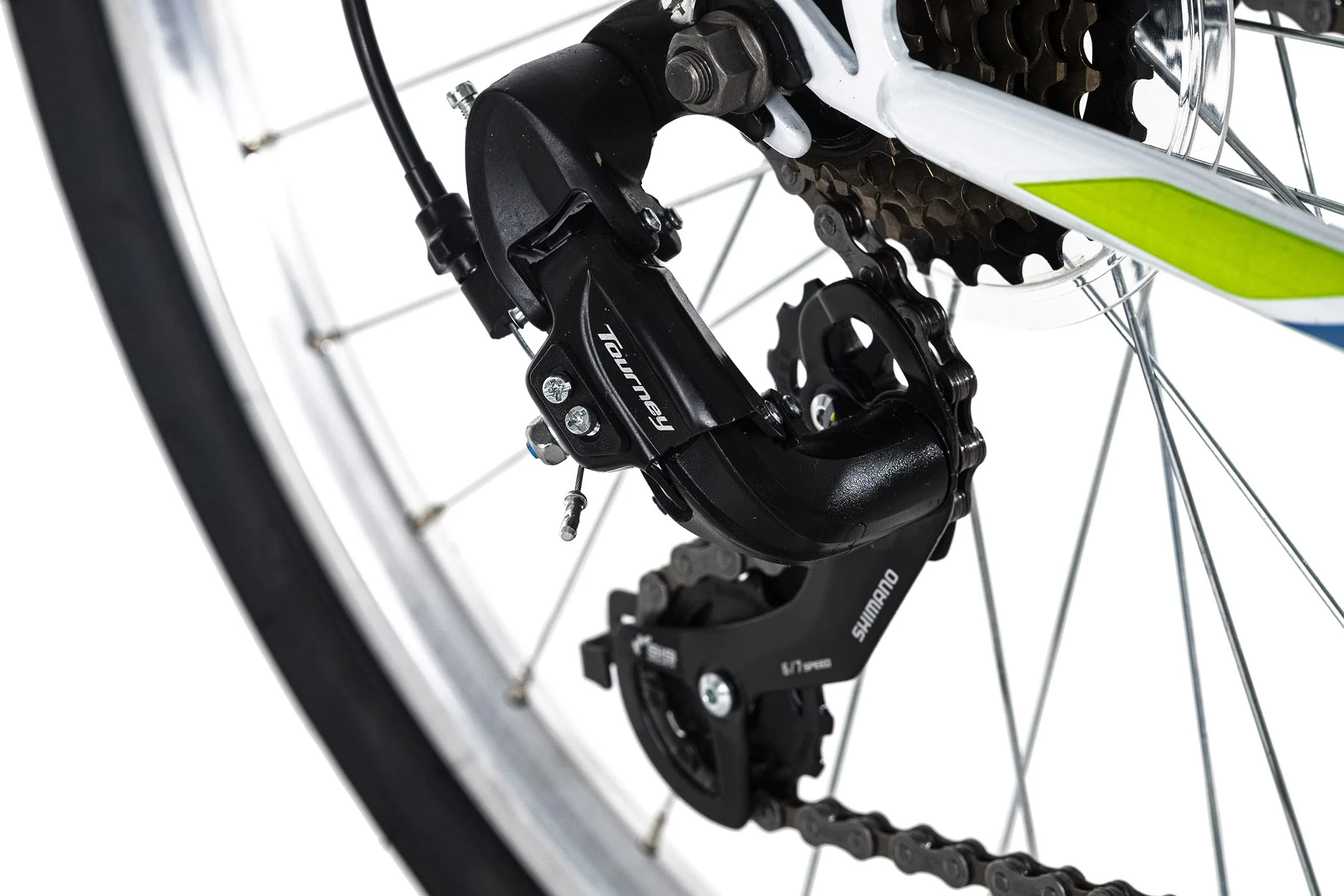 KS Cycling Mountainbike ATB Fully 26" Zodiac weiß-grün RH 48 cm - Image 5