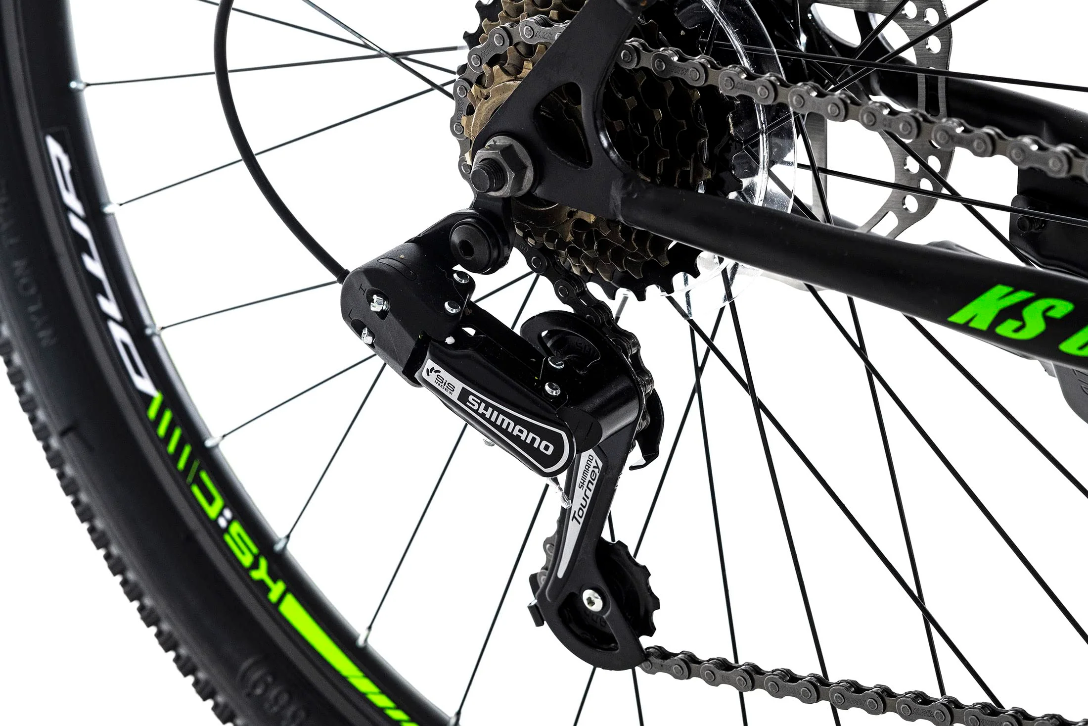KS Cycling Mountainbike Hardtail 26" Catappa Schwarz (Schwarz-Grün, 26 Zoll, 50 cm) - Image 7
