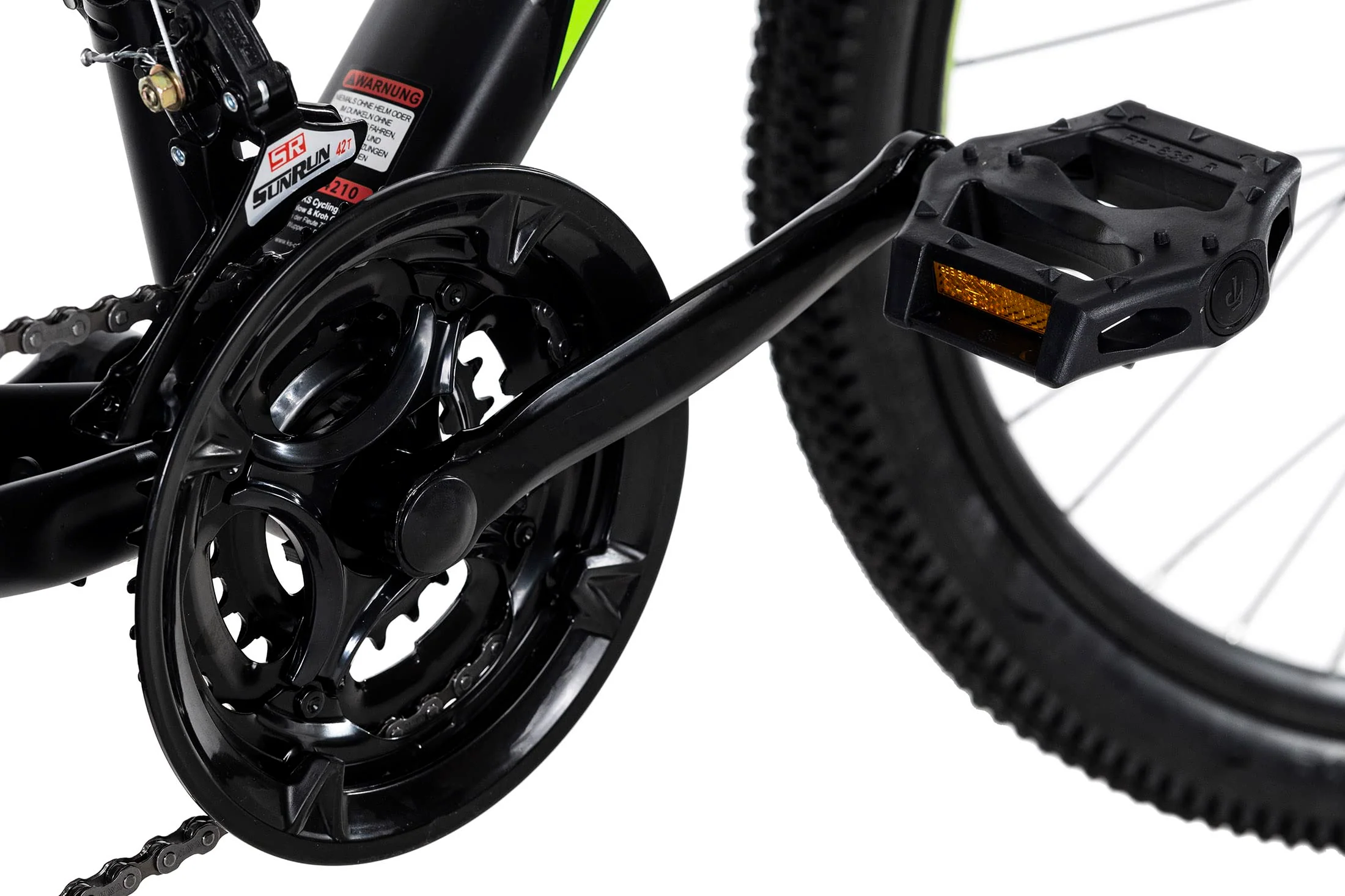 KS Cycling Mountainbike Hardtail 26" Catappa Schwarz (Schwarz-Grün, 26 Zoll, 50 cm) - Image 8