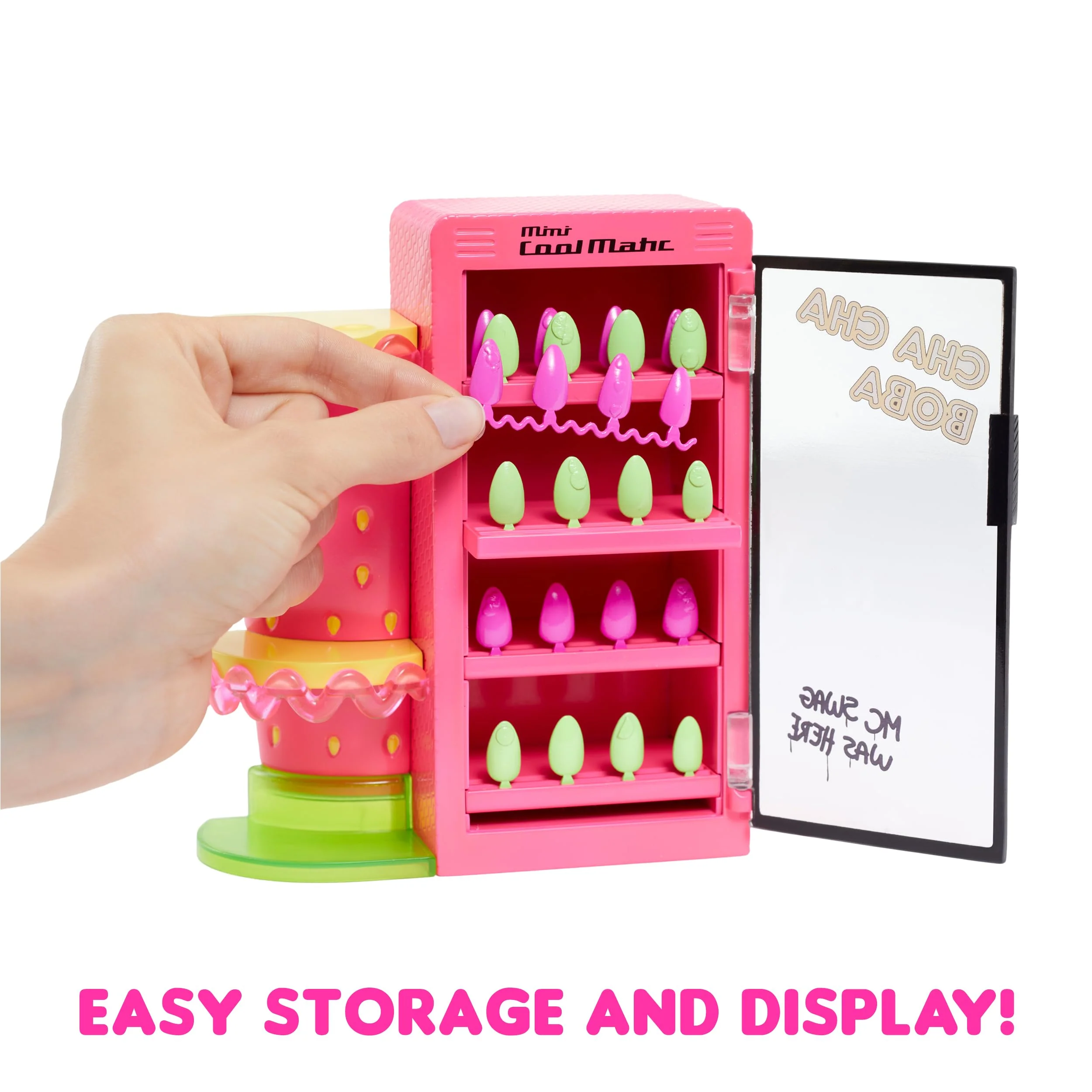 L.O.L. Surprise! OMG Sweet Nails - Pinky Pops Fruit Shop - 15 Überraschungen, darunter echter Nagellack, Press-on-Nails, Sticker, Glitter, 1 Modepuppe und mehr - ideal für Kinder ab 4 Jahren - Image 4