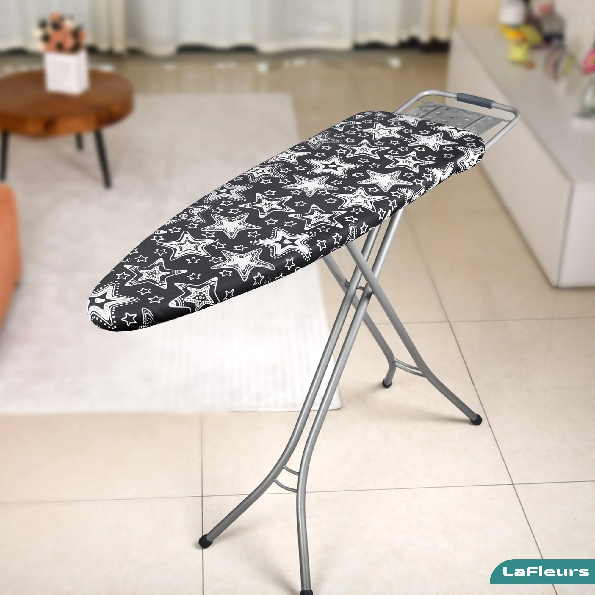 LaFleurs® Bügelbrettbezug 120x40 I mit Bügeltuch I Bügeltischbezug für Dampfbügeleisen I Baumwolle Komfortpolster I für 110-122cm x 30-40cm Bügelbrett I Bügelbrettbezug für Dampfbügelstation - Image 2