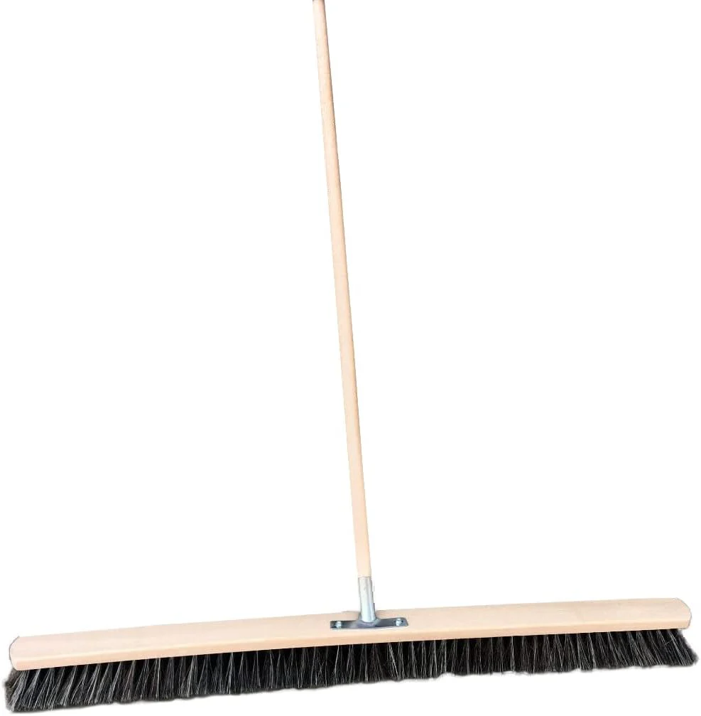 laguz Straßenbesen 100cm breit Besen Saalbesen Kehrbesen mit Buchestiel 150cm - Image 4
