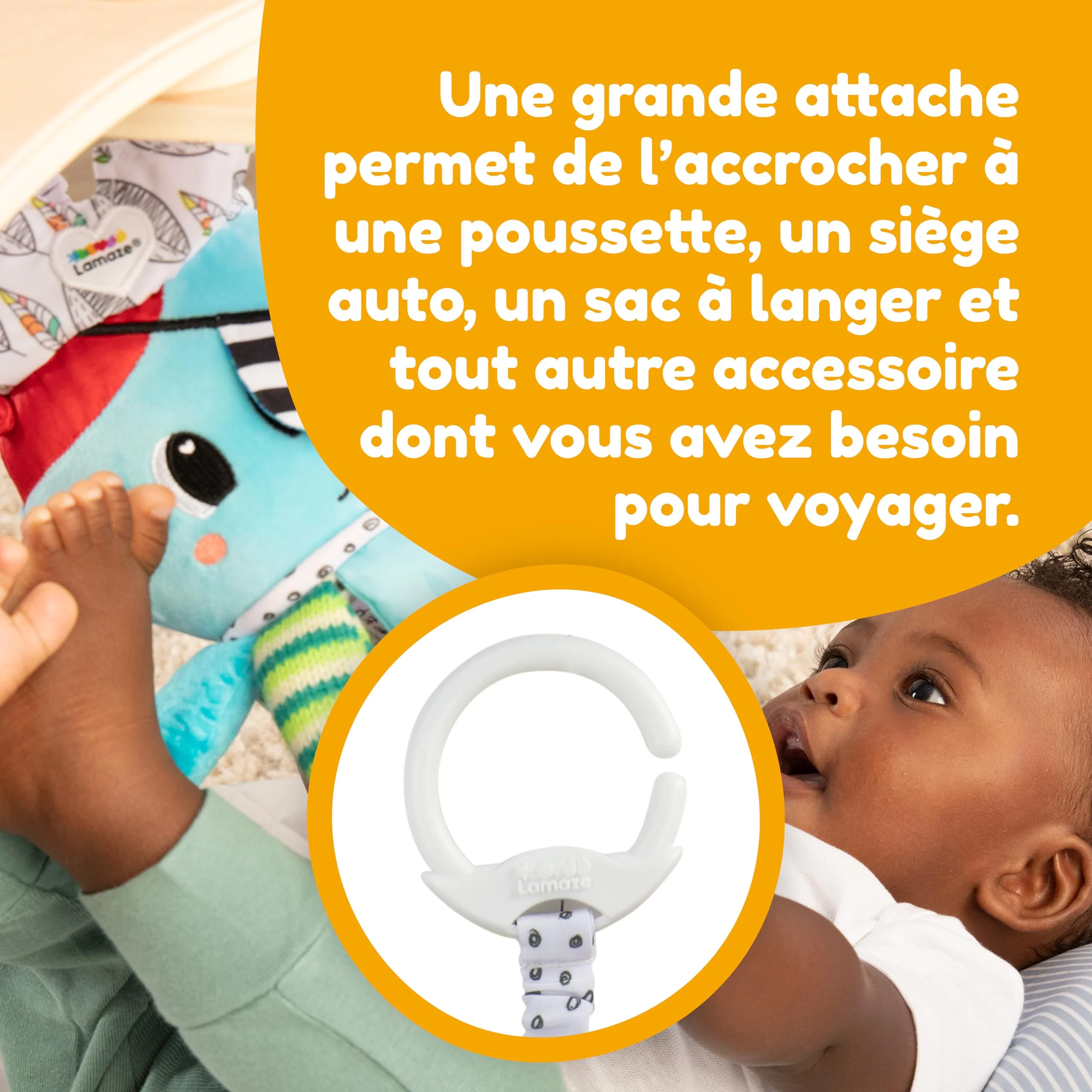 Lamaze Baby Spielzeug "Captain Calamari, die Piratenkrake" Clip & Go, Hochwertiges Kleinkindspielzeug, Stärkung der Eltern-Kind-Beziehung, Baby Spielzeug, 0-6 Monate - Image 5