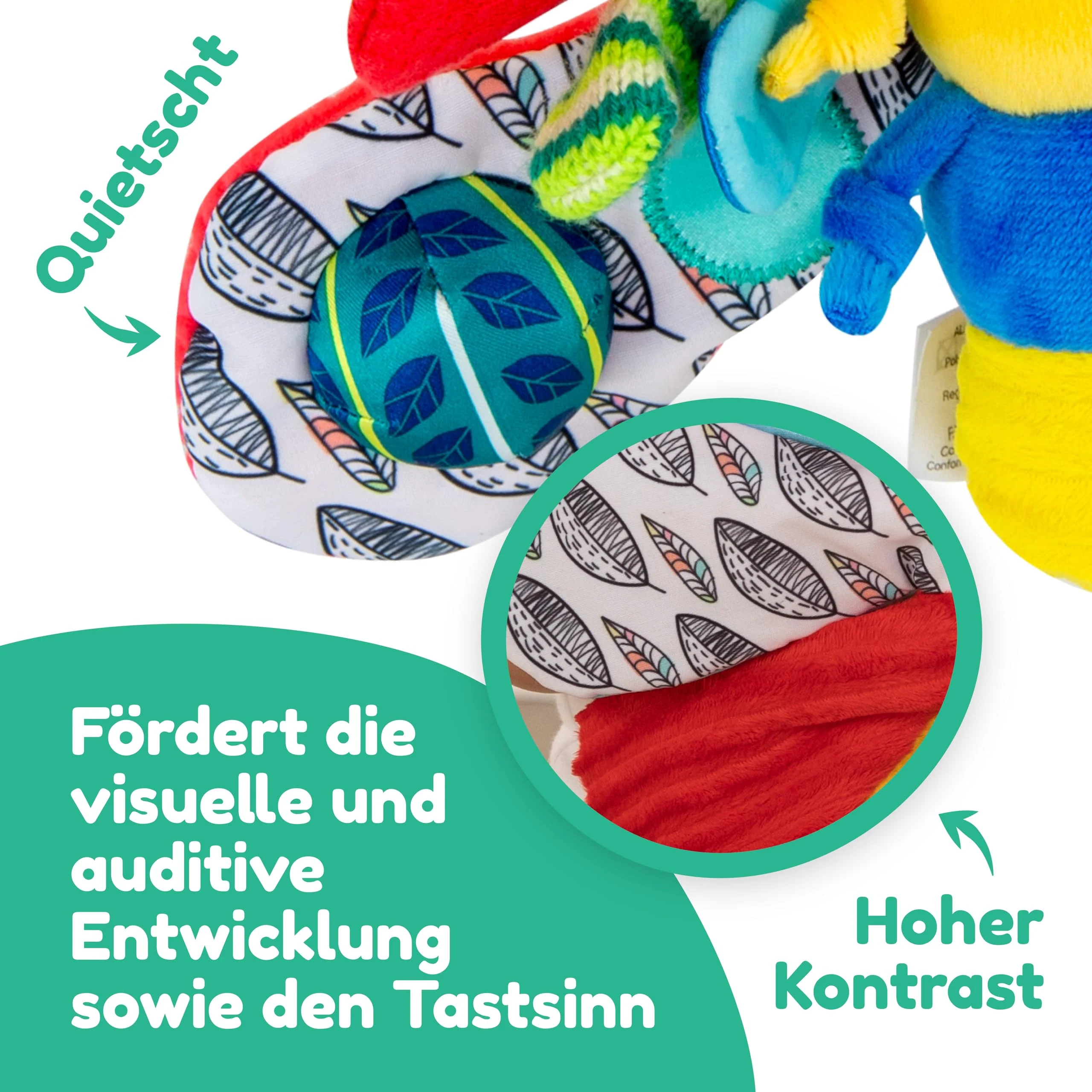 Lamaze Baby Spielzeug "Freddie, das Glühwürmchen" Clip & Go, Hochwertiges Kleinkindspielzeug, Greifling Anhänger zur Stärkung der Eltern-Kind-Beziehung,ab 0 Monaten, Multi Colours - Image 6