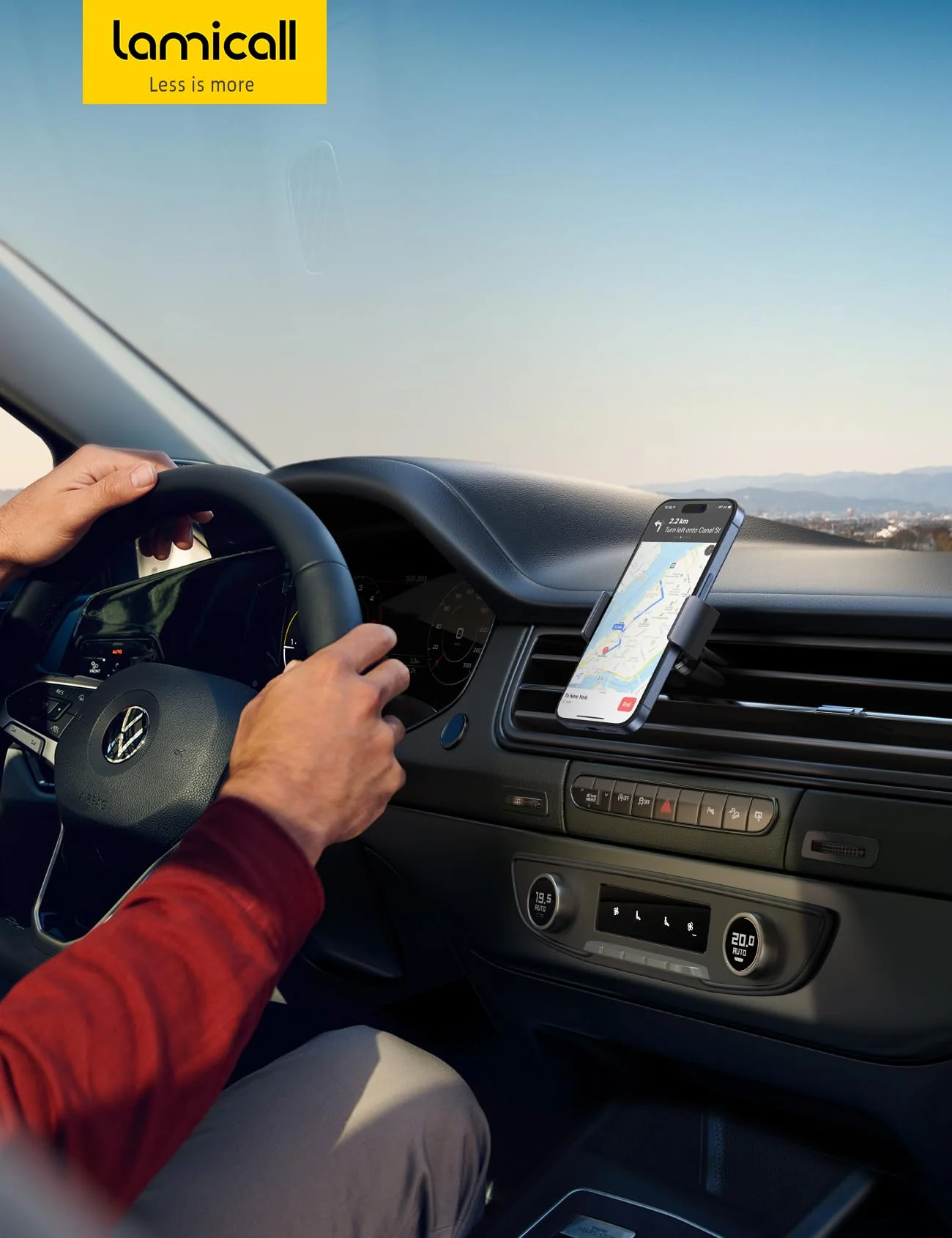 Lamicall Handy Autohalterung, Auto Vent Halterung - Universal 360° KFZ Lüftung Halter für iPhone 17 16 15 14 Pro Max Plus Air, SE, 13 12 Pro Max Mini, 11 Pro, Xs, XR, Samsung S25, Huawei, Smartphone - Image 2