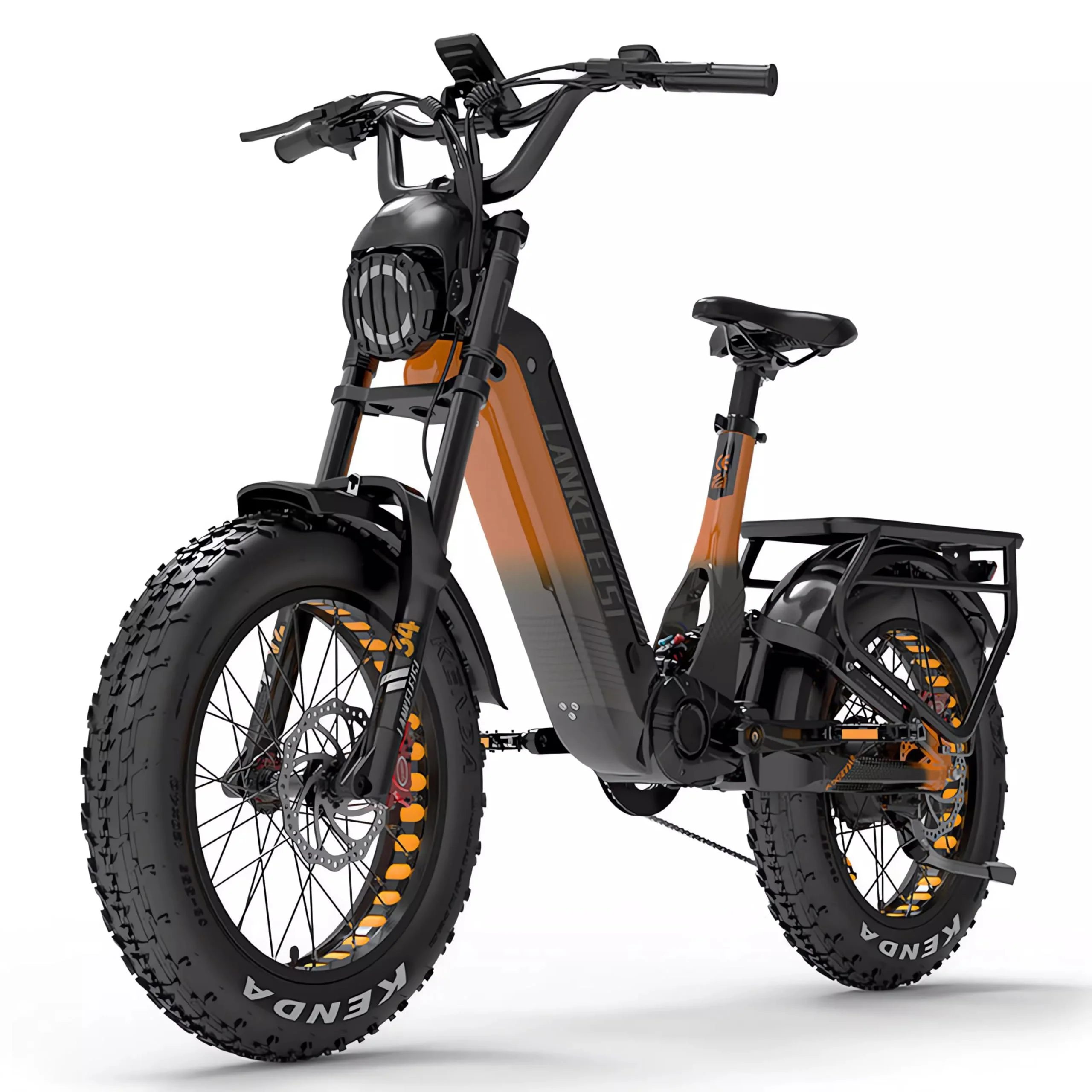 LANKELEISI RX800 Plus E Bike 20 Zoll Elektrofahrräder für Herren und Damen, Vollfederung E-Fahrrad mit 48V 20Ah Wechselakku, 7 Gang Fatbike, Reichweite bis zu 150 Km - Image 8