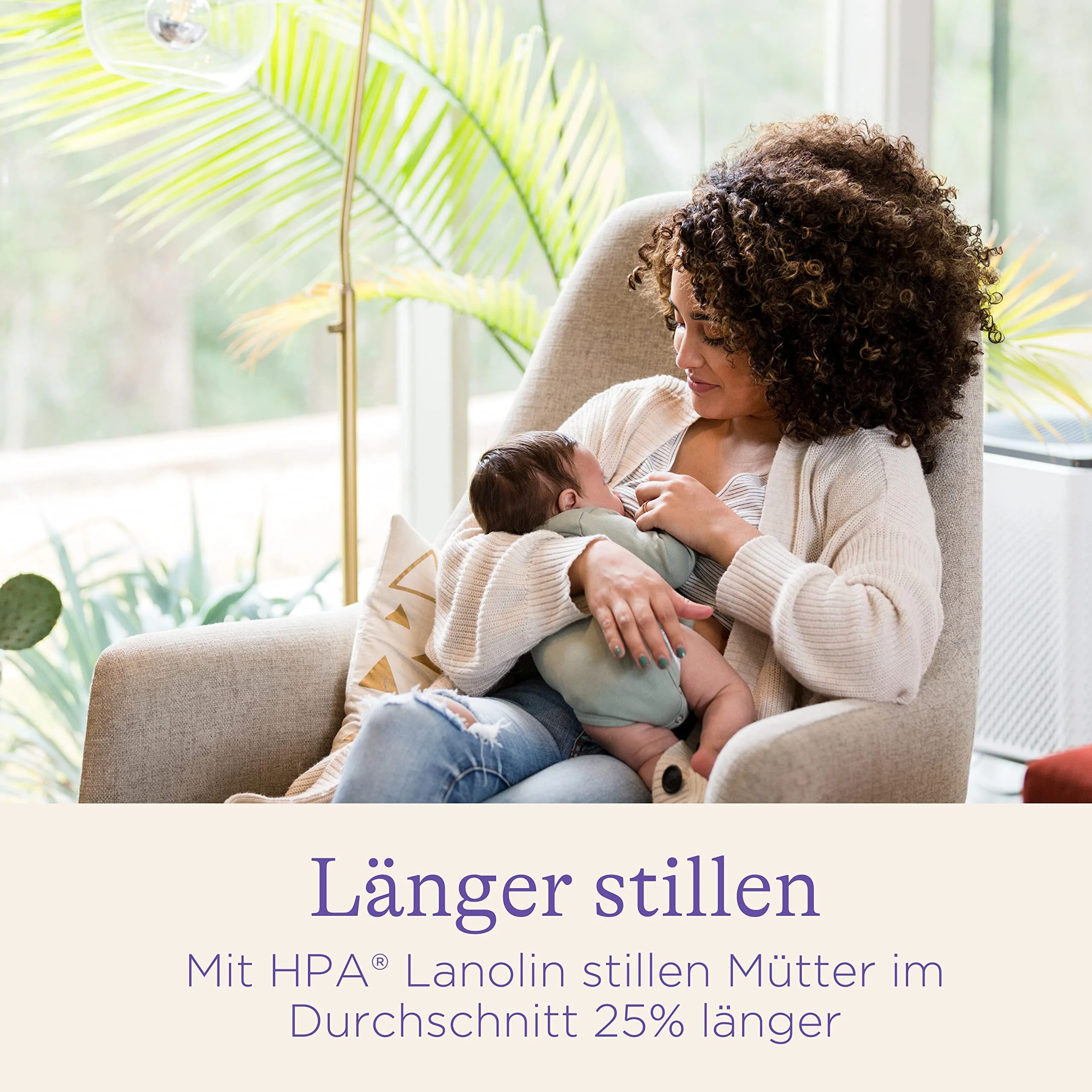 Lansinoh HPA Lanolin Brustwarzensalbe, 40 ml - 100 % natürlich & klimaneutral - beruhigt & schützt beanspruchte Brustwarzen - Image 3
