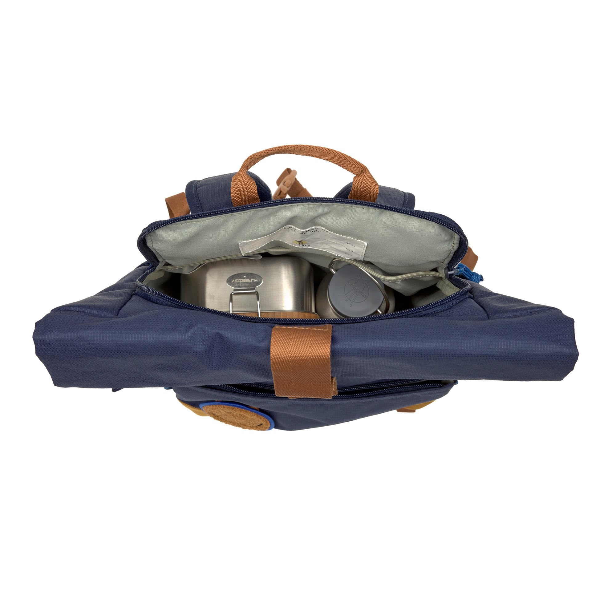LÄSSIG Kinderrucksack mit Brustgurt Freizeitrucksack wasserabweisend, 12 Liter/Medium Rolltop Backpack navy - Image 5