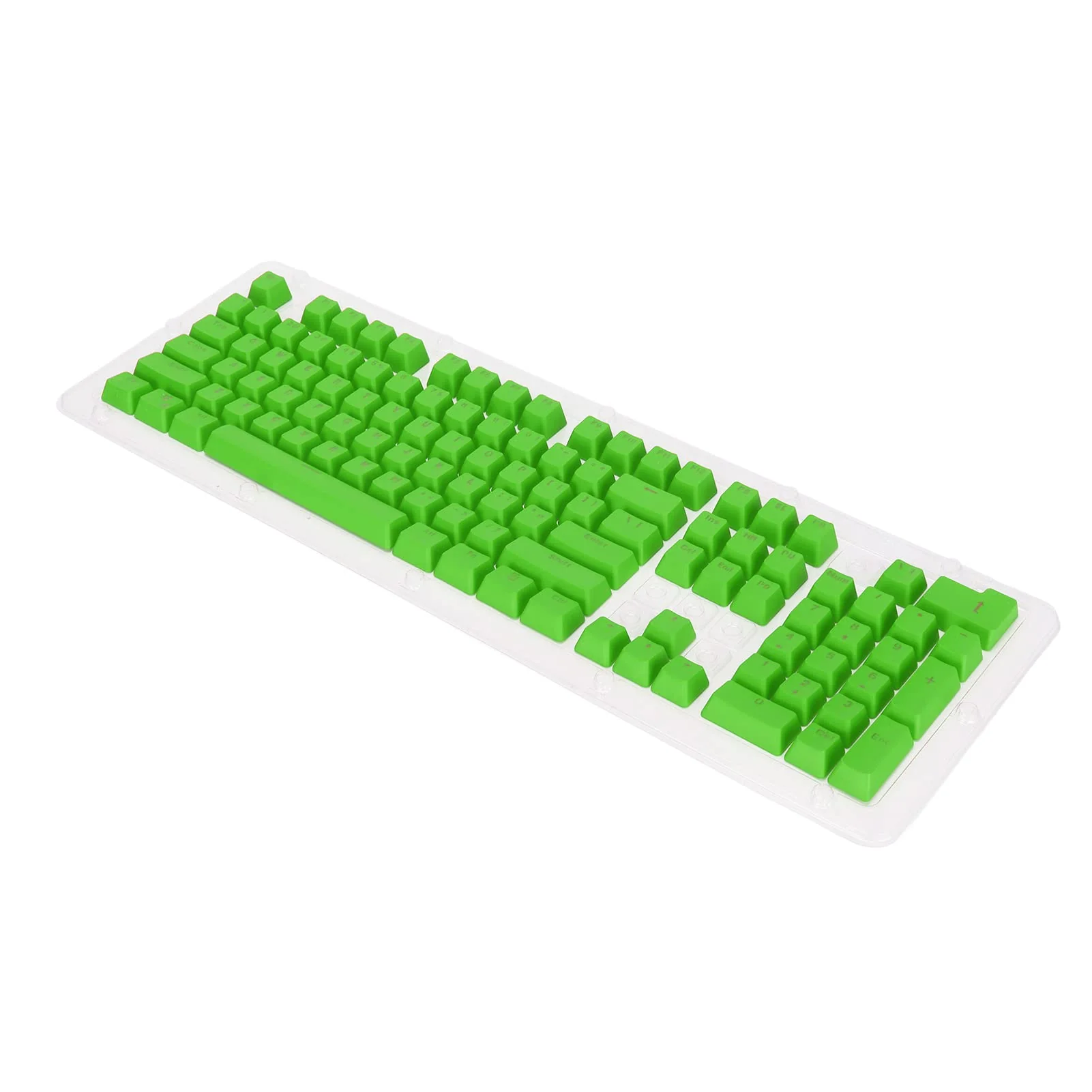 LBEC PBT-Tastaturkapseln, 2-Farben-Spritzguss, öLbestäNdige Beschichtung Ergonomische Tastaturen Speziell FüR Mechanische Tastaturen (Käse grün)