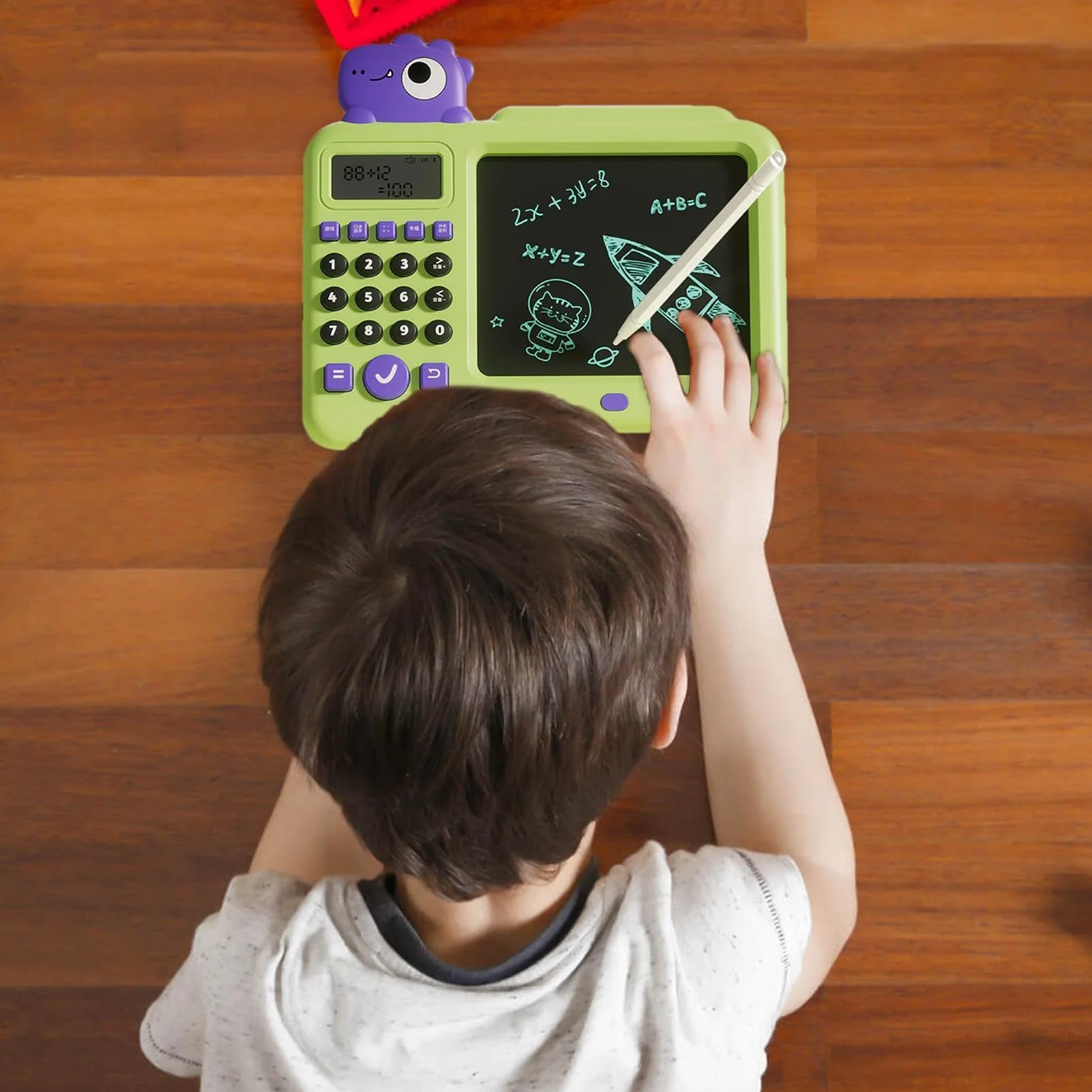 LCD-Schreibtablett für Kinder, Handschriftspielzeug für Kinder - LCD-Zeichnungs-Schreibtablett für Kinder, elektrisches Spielzeug | Löschbarer Zeichenblock National Learning Doodle Board Lernspielzeug - Image 2
