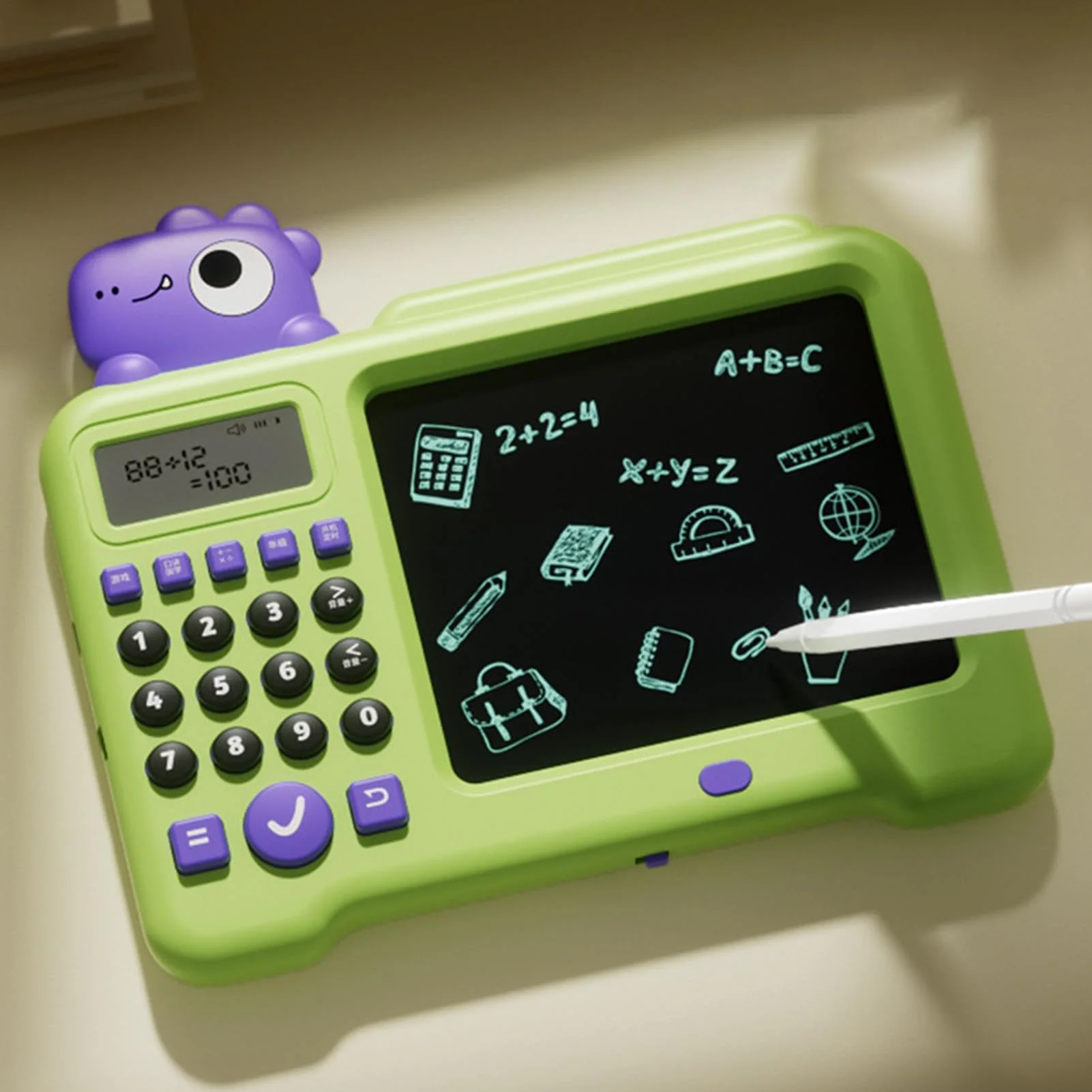 LCD-Schreibtablett für Kinder, Handschriftspielzeug für Kinder - LCD-Zeichnungs-Schreibtablett für Kinder, elektrisches Spielzeug | Löschbarer Zeichenblock National Learning Doodle Board Lernspielzeug - Image 9