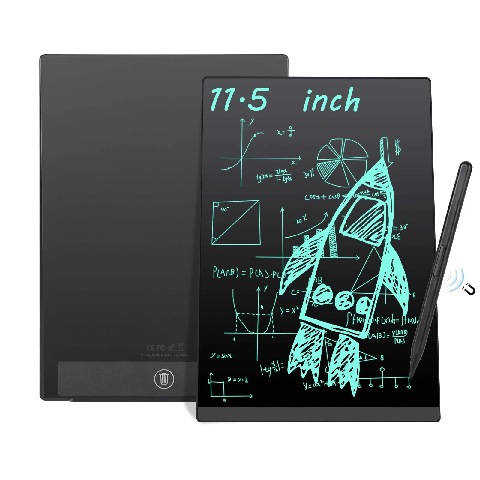 LCD Schreibtafel, Czemo 11.5 Zoll Vollbild LCD-Schreibtafeln für Erwachsene und Kinder mit Magnetstif, Elektronisches LCD Schreibbrett Digitales Zeichenbrett für Büro, Memos und Notizen - Image 4