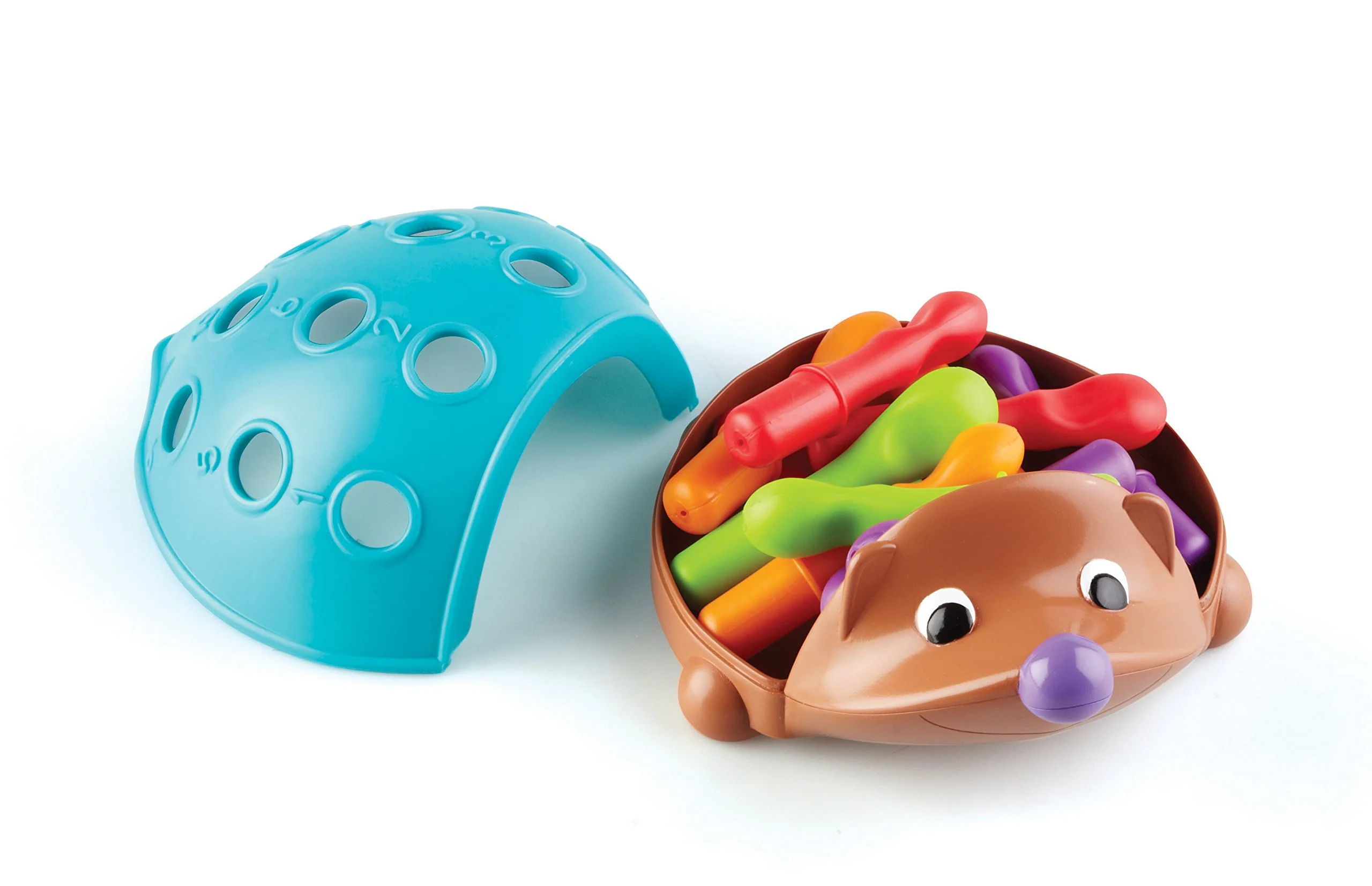 Learning Resources Spike der Igel, Feinmotorik Lernspielzeug für Kinder ab 18 Monaten, Farben und Formen Lernen, Vorschule, Motorikspiel, 12 Steckstachel - Image 4