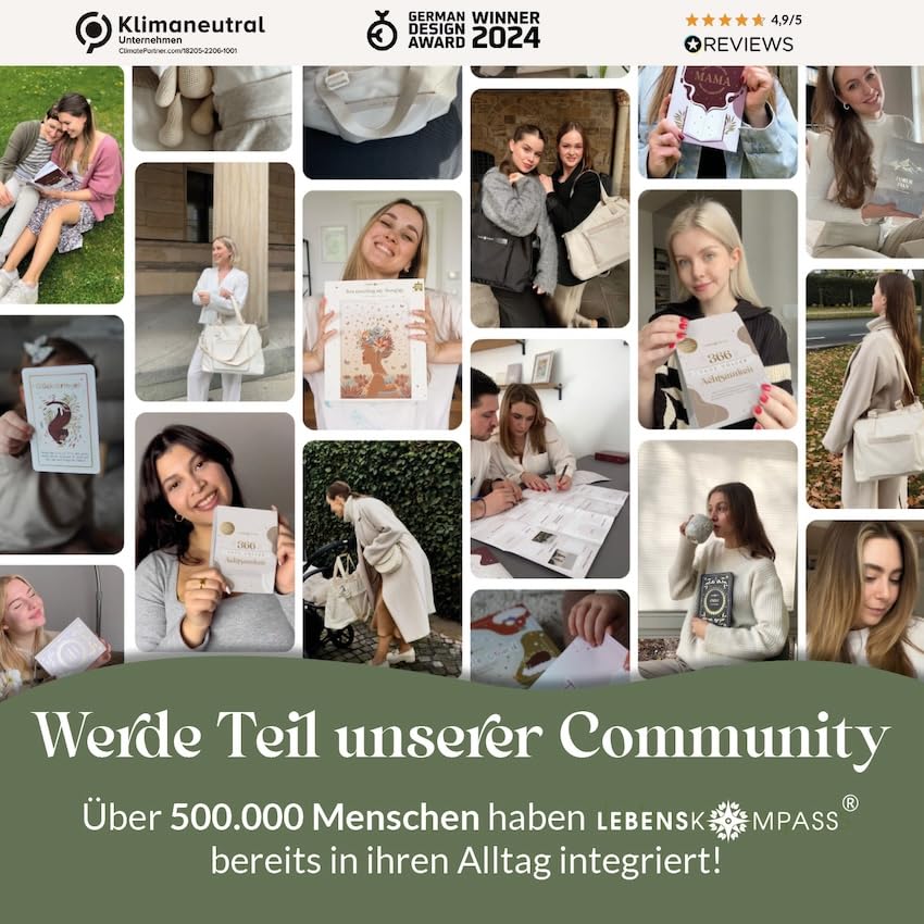 Lebenskompass® Gedankenmeer - Gedankentagebuch "Brise" - Tagebuch für Erwachsene - Gefühlstagebuch, Stimmungstagebuch zum Ausfüllen - Journal Buch für mehr Achtsamkeit im Alltag - Image 3