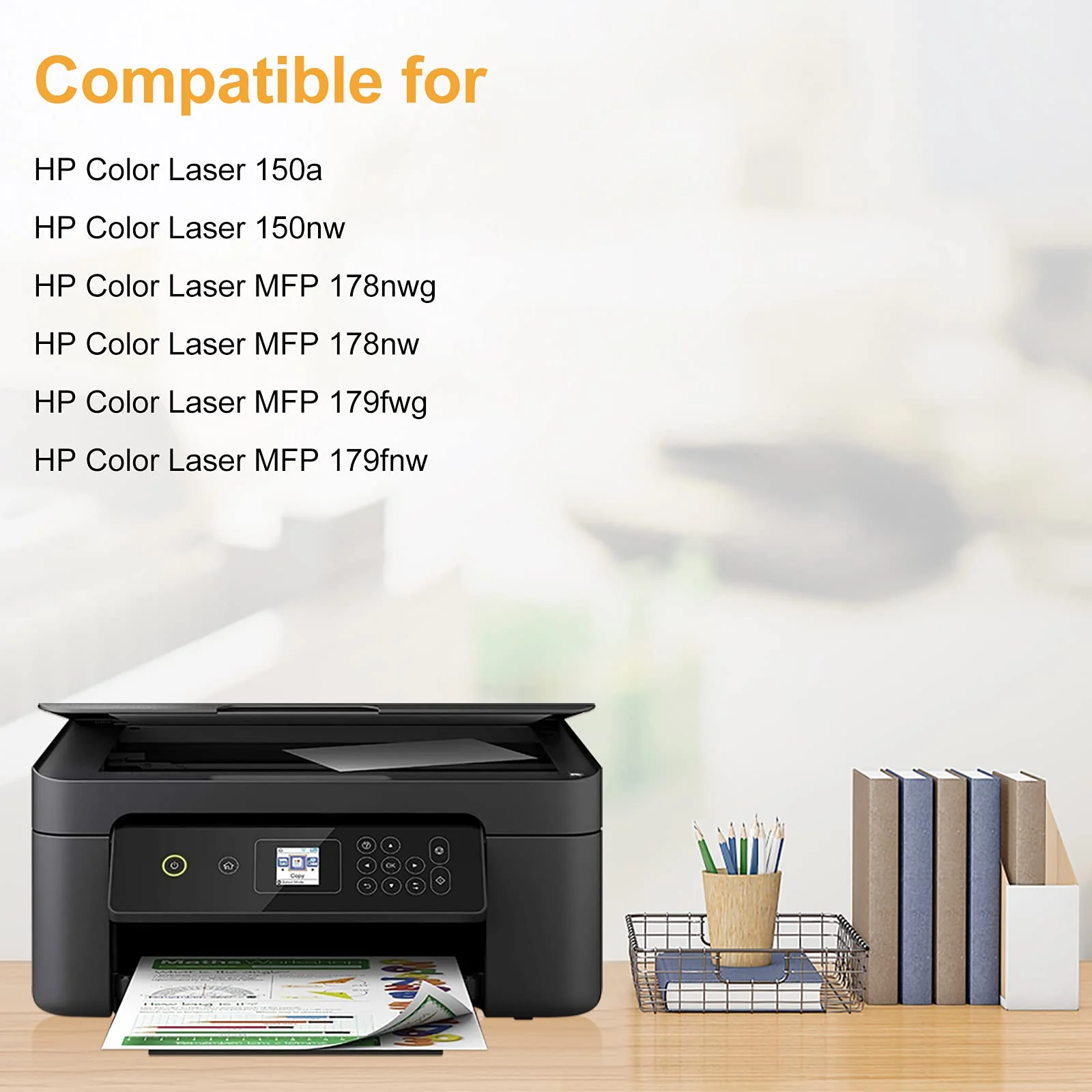 LeciRoba 117A für HP W2070A W2071A W2072A W2073A 117A Toner für HP Color Laser MFP-179fnw MFP-179fwg MFP-178nwg MFP-178nw , für HP Color Laser 150nw 150a Drucker (1- Schwarz ) - Image 5