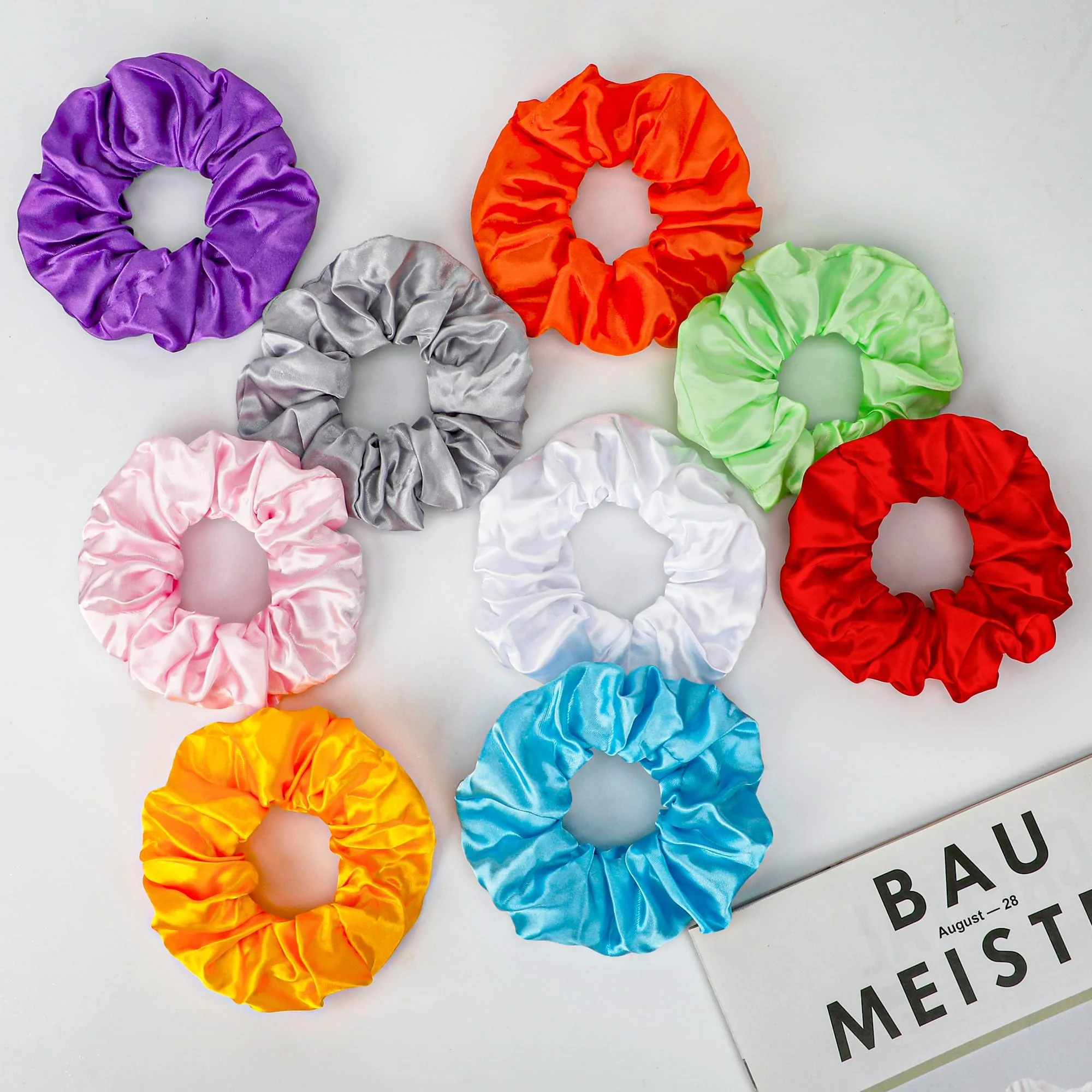 Led Haargummis Mädchen Leuchtender Haarschmuck 9Pcs Leuchtarmbänder Mitgebsel Kindergeburtstag Mädchen Give Aways Satin Haargummi Armband Neon Pyjama Party Deko Accessoire Frauen Geschenk - Image 5