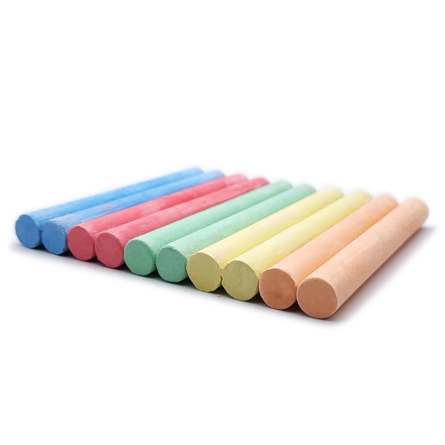 Leddy Set mit 24 weißen und farbigen Kreiden für Tafeln, Kreide in 5 Farben + Weiß mit hohem Kontrast, für Schule, Büro, Studium, Handwerk, Zeichnen - Image 3